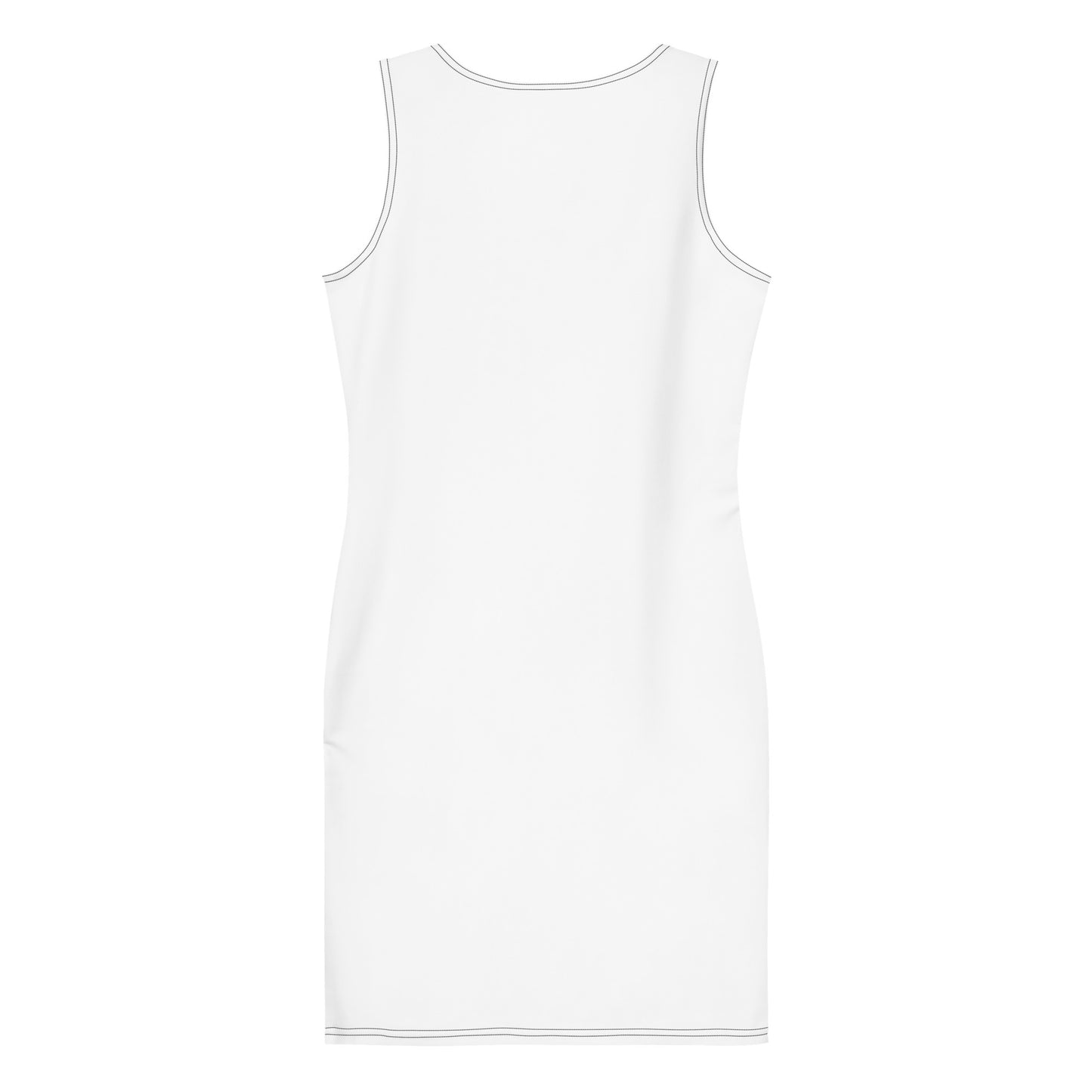 MTAM - More Than A Minority Logo Bodycon Dress - Fitted, All-Over Print, Polyester, Spandex, Comfortable, Stretch