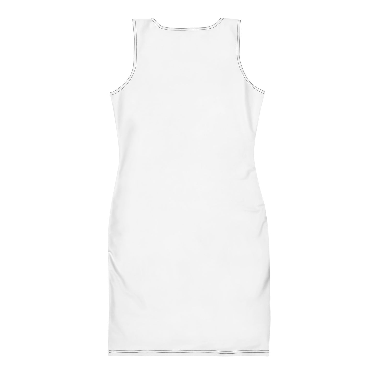 MTAM - More Than A Minority Logo Bodycon Dress - Fitted, All-Over Print, Polyester, Spandex, Comfortable, Stretch