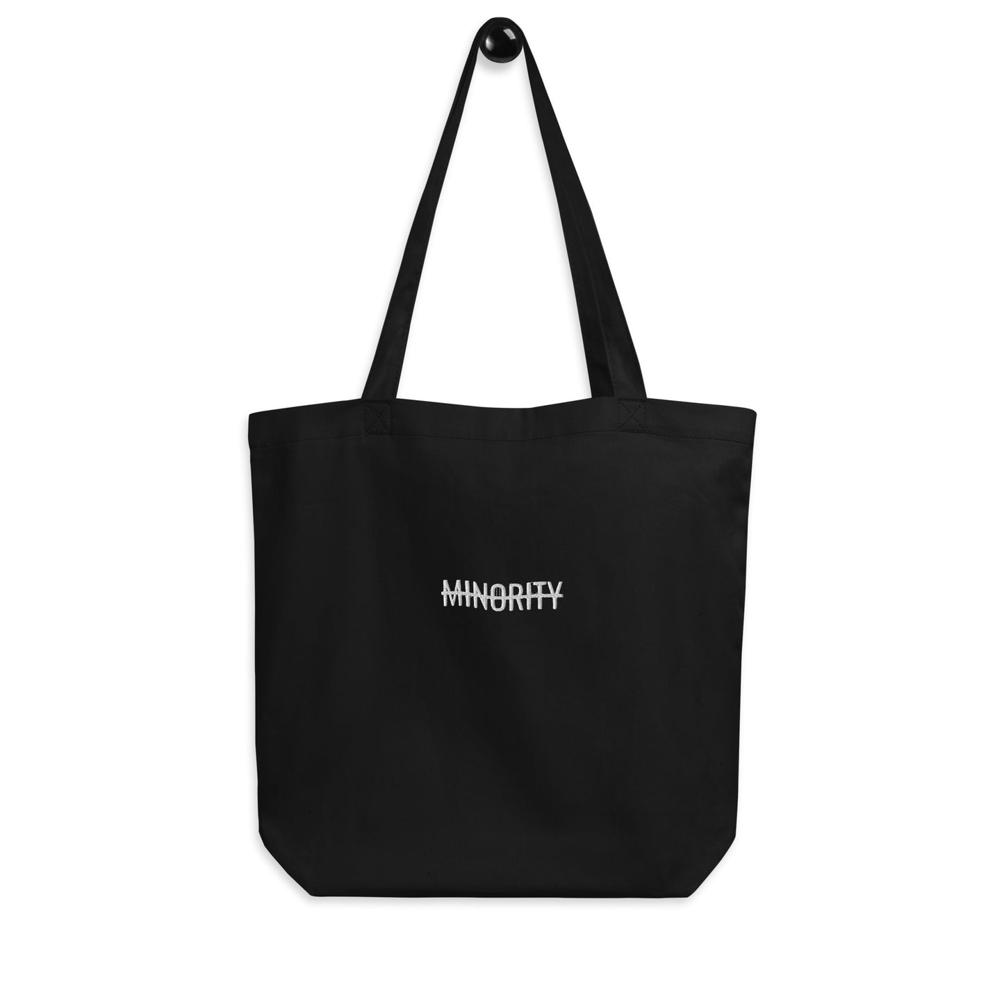 MTAM - Not A Minority Embroidered Eco Tote Bag - Organic Cotton, Reusable, Eco-Friendly, Spacious, Durable