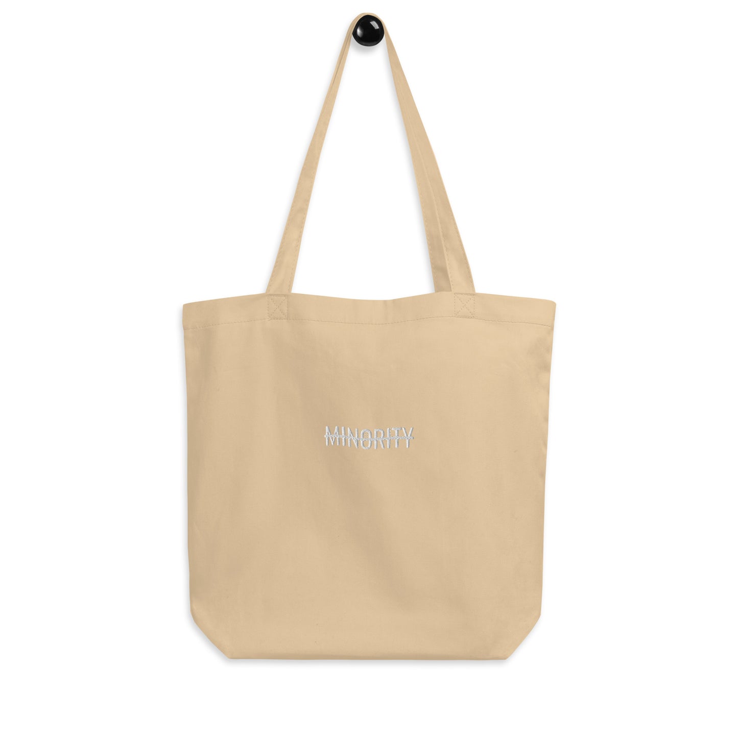 MTAM - Not A Minority Embroidered Eco Tote Bag - Organic Cotton, Reusable, Eco-Friendly, Spacious, Durable