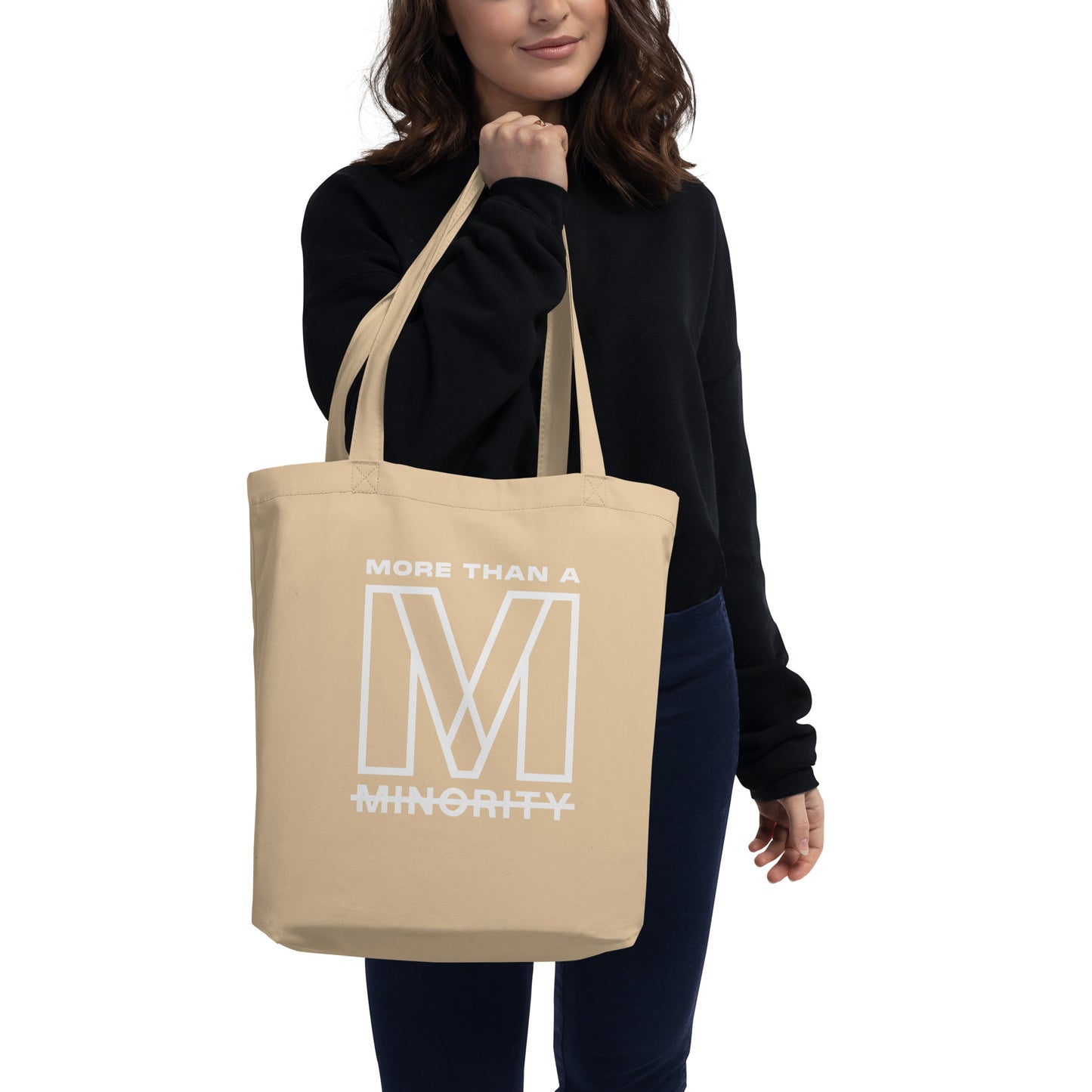 MTAM - Logo Eco Tote Bag - Embroidered Logo, Spacious, Durable, and Sustainable - Perfect for Groceries, Books, and Everyday Use