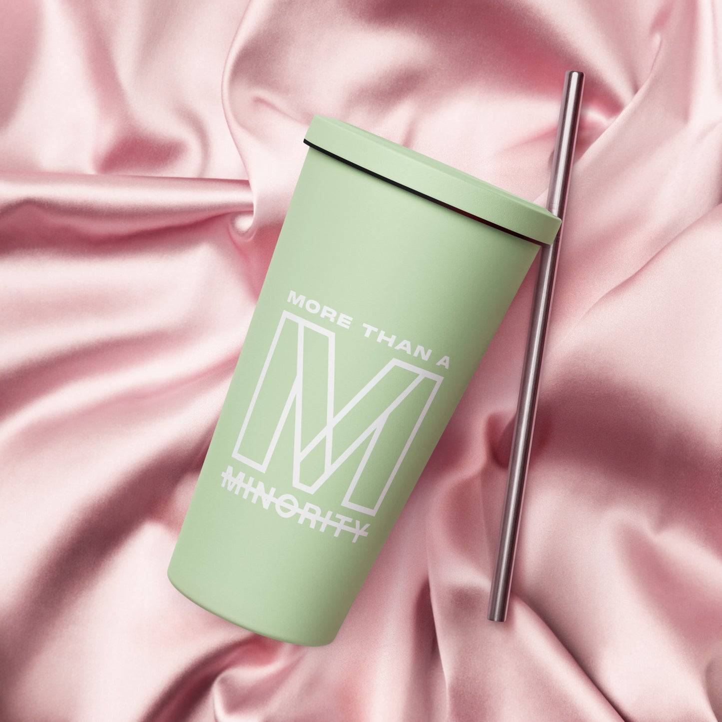 MTAM - 20 oz Insulated Tumbler with Straw - High-Grade Stainless Steel - Vibrant Colors - Includes Lid - Hand-Wash Only - Upgrade Your Drinkware