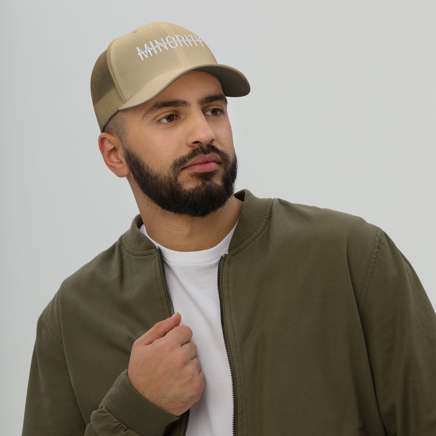 MTAM - Not A Minority Trucker Cap | Plastic adjustable closure, Matching Undervisor, and Comfortable Fit