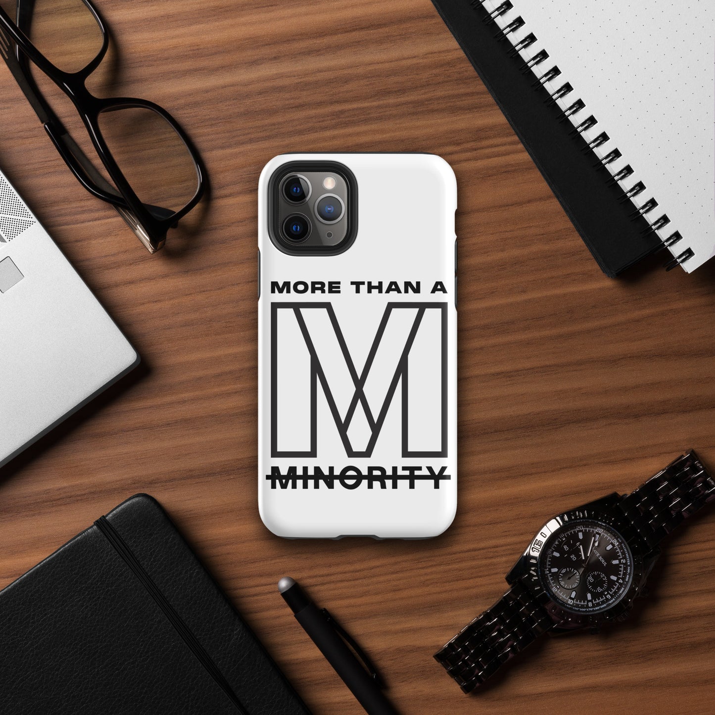 MTAM - More Than A Minority Tough Case for iPhone® | Dual-Layer Protection | Impact-Resistant Polycarbonate | TPU Lining | Induction Charging Compatible