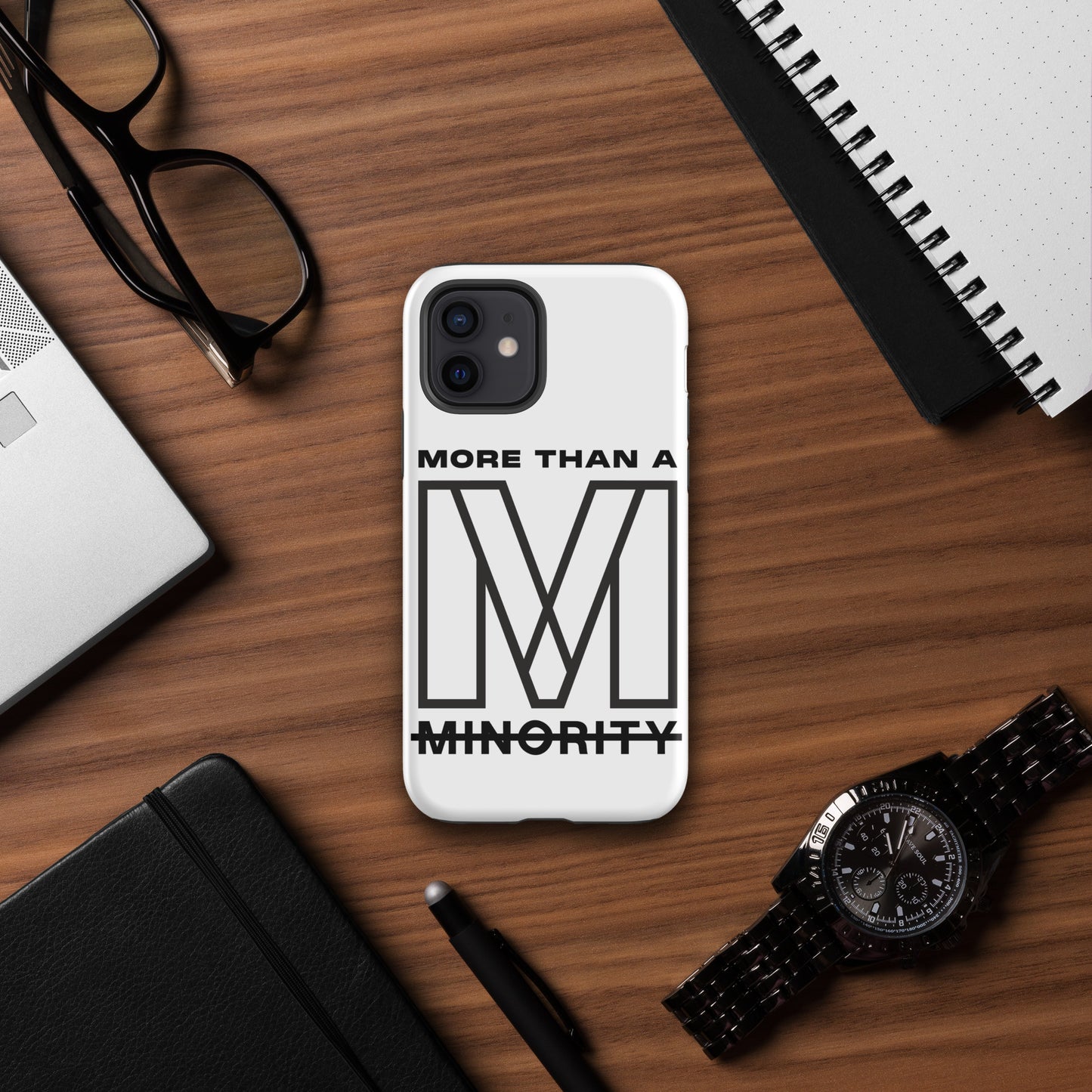 MTAM - More Than A Minority Tough Case for iPhone® | Dual-Layer Protection | Impact-Resistant Polycarbonate | TPU Lining | Induction Charging Compatible