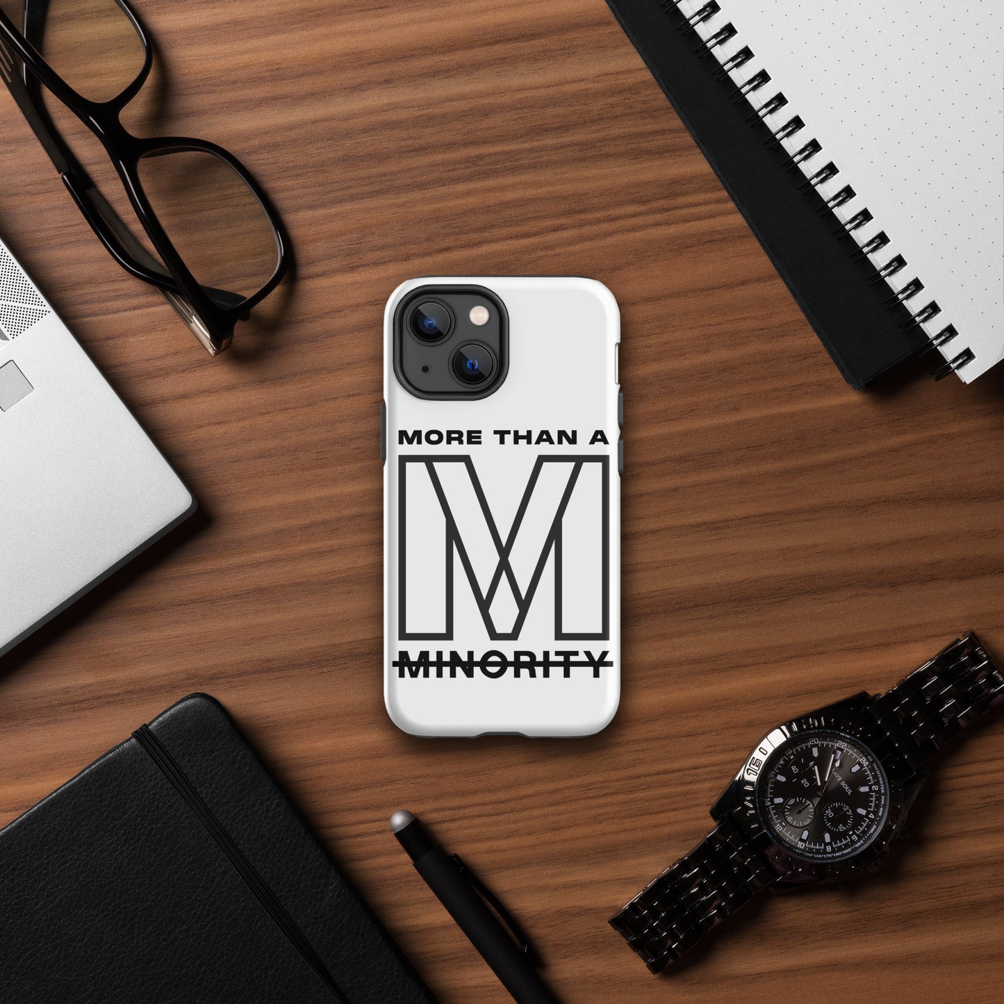 MTAM - More Than A Minority Tough Case for iPhone® | Dual-Layer Protection | Impact-Resistant Polycarbonate | TPU Lining | Induction Charging Compatible