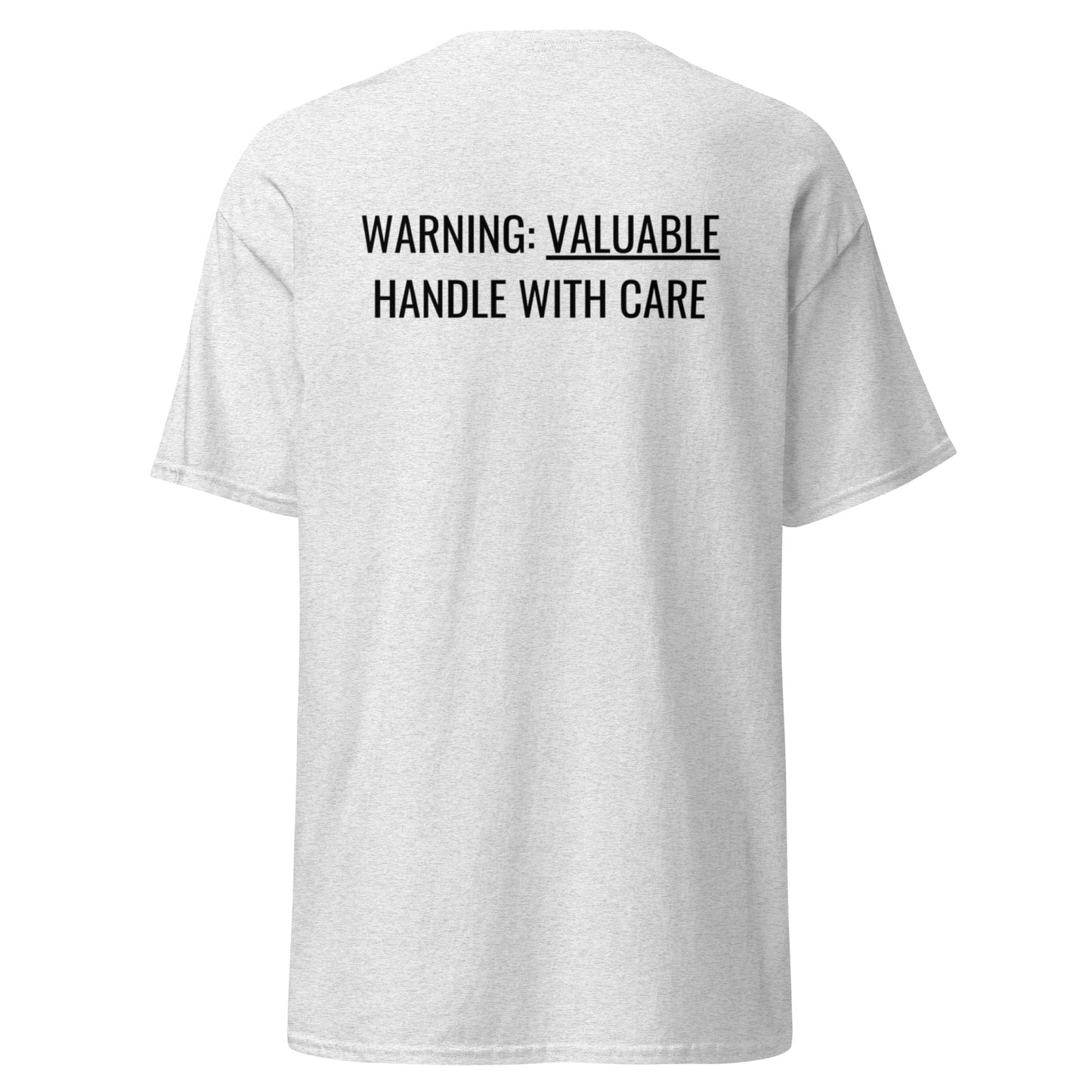 MTAM - Not A Minority + Valuable Back Tee Black Text - 100% cotton, Comfortable Lightweight Men's classic tee