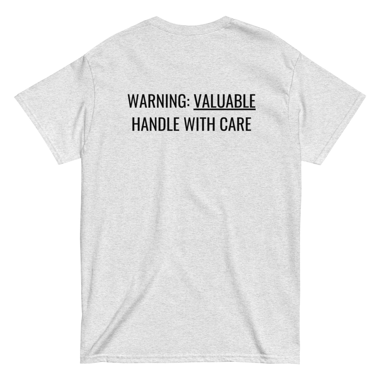 MTAM - Not A Minority + Valuable Back Tee Black Text - 100% cotton, Comfortable Lightweight Men's classic tee
