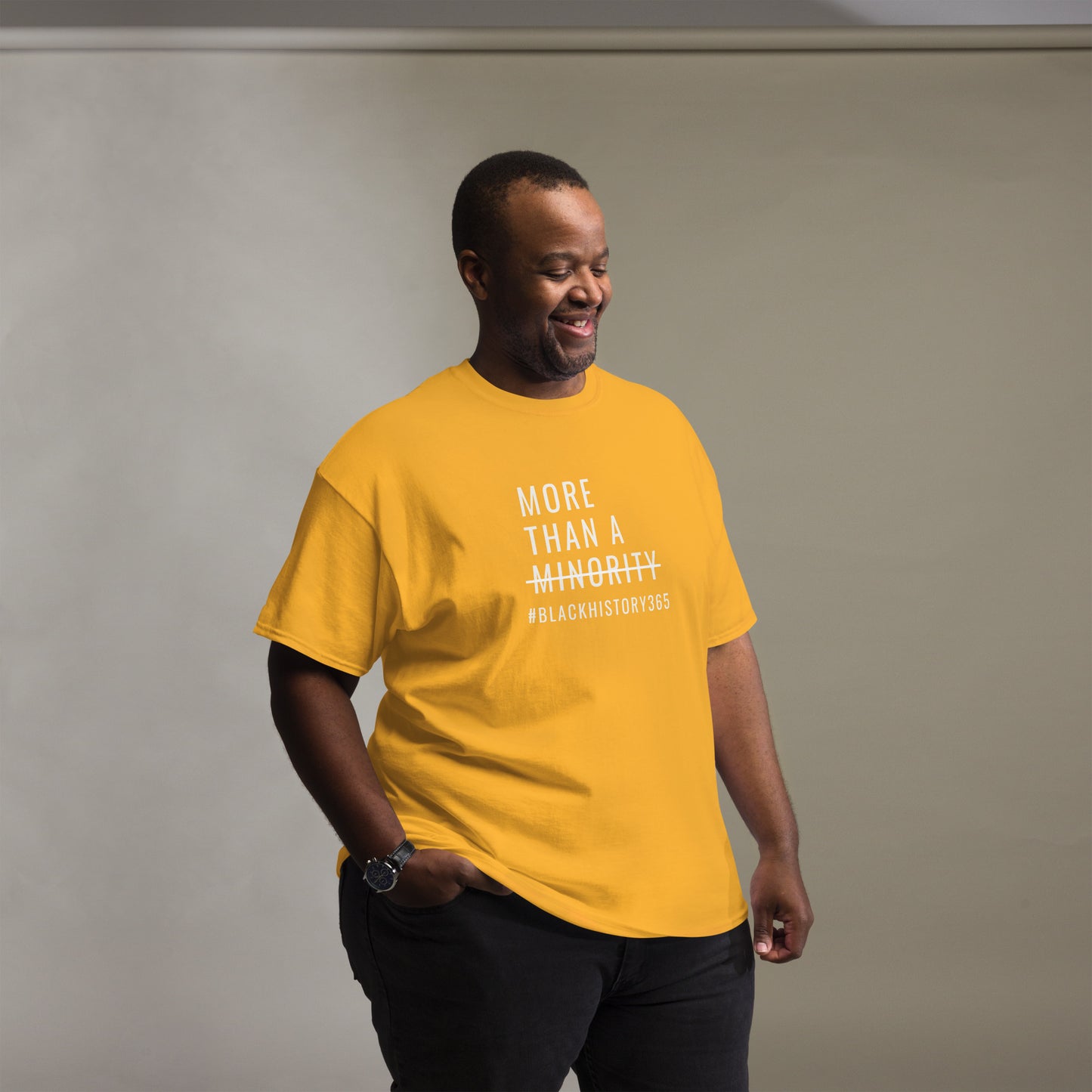 MTAM - Black History 365 Tee - Unisex Classic Fit, 100% Cotton, Comfortable, Pre-Shrunk, Regular Fit