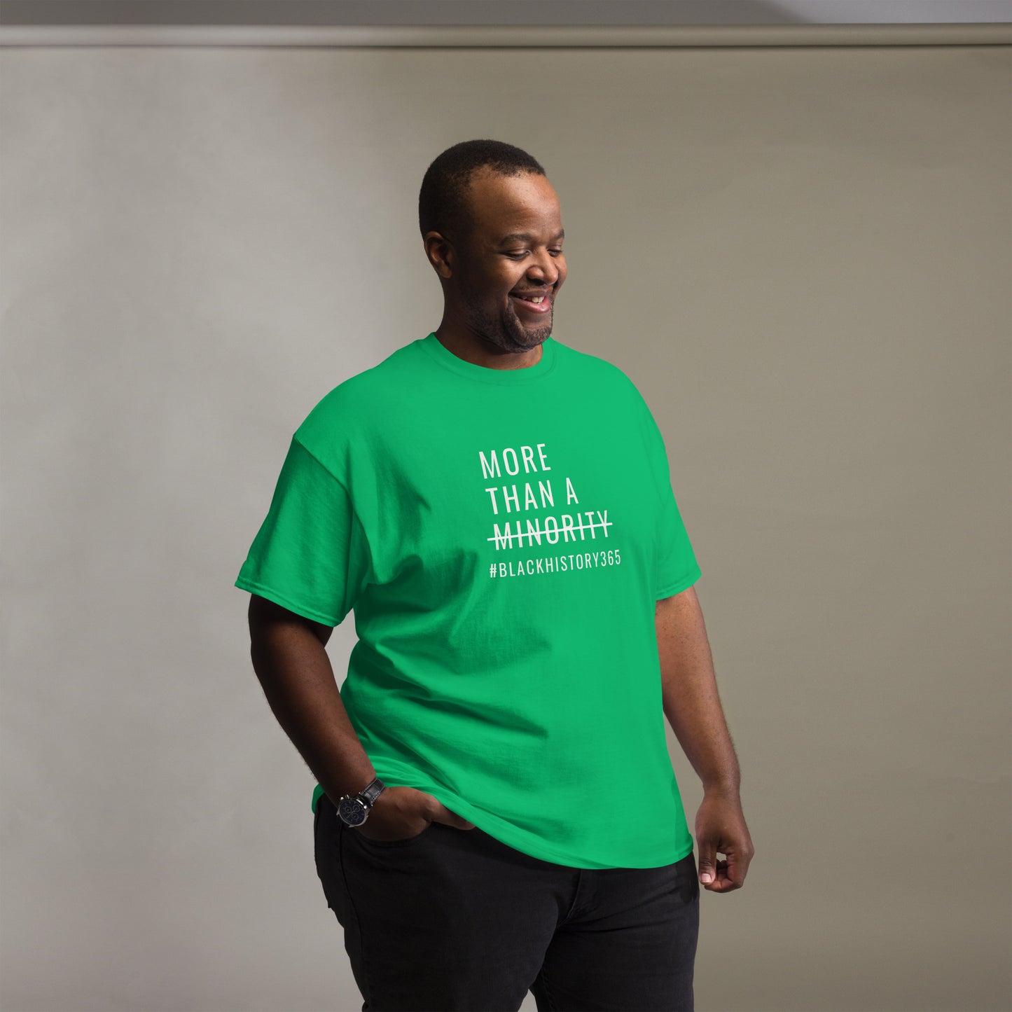 MTAM - Black History 365 Tee - Unisex Classic Fit, 100% Cotton, Comfortable, Pre-Shrunk, Regular Fit