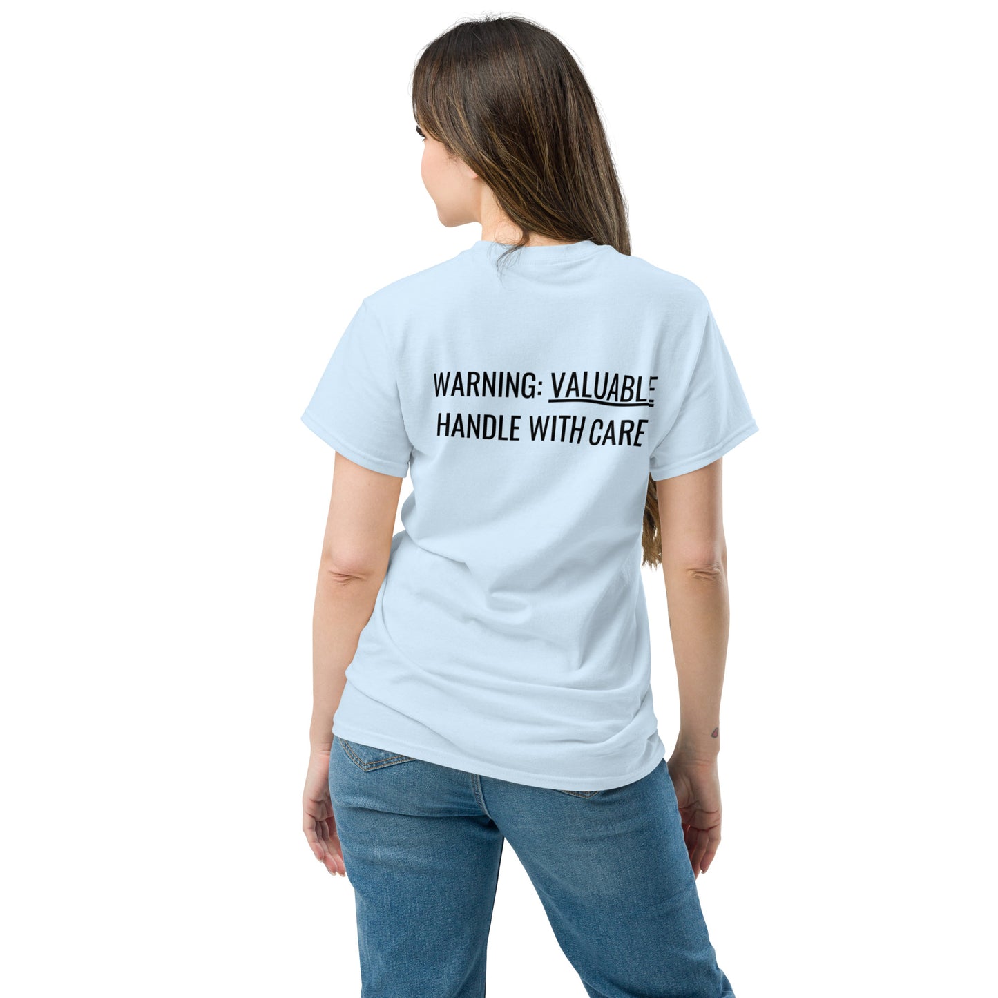 MTAM - Not A Minority + Valuable Back Tee Black Text - 100% cotton, Comfortable Lightweight Men's classic tee