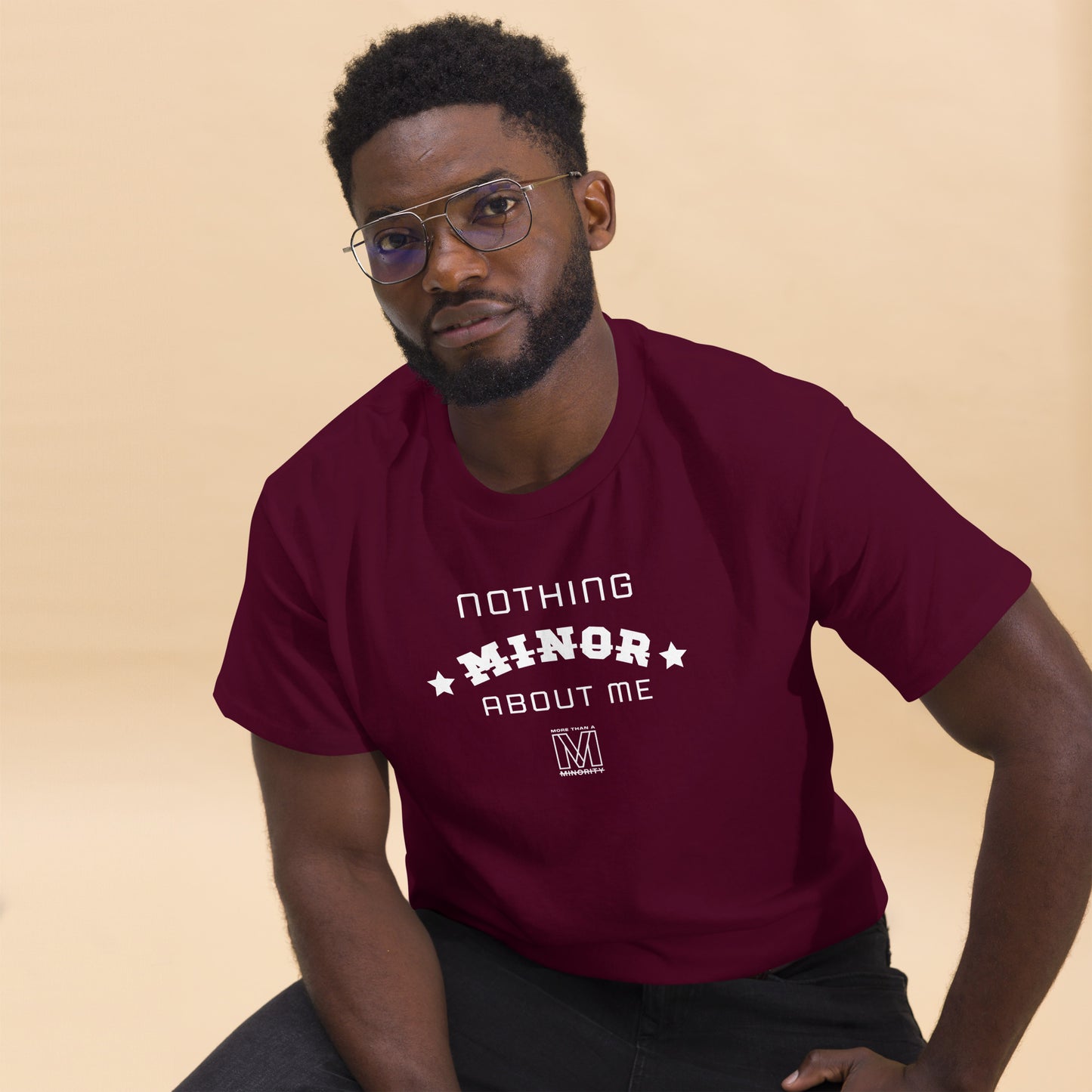 MTAM - Nothing Minor About Me Unisex T-Shirt- 100% Cotton Classic T-Shirt, White Text, Trendy Streetwear, Casual Fashion, Comfortable Everyday Wear