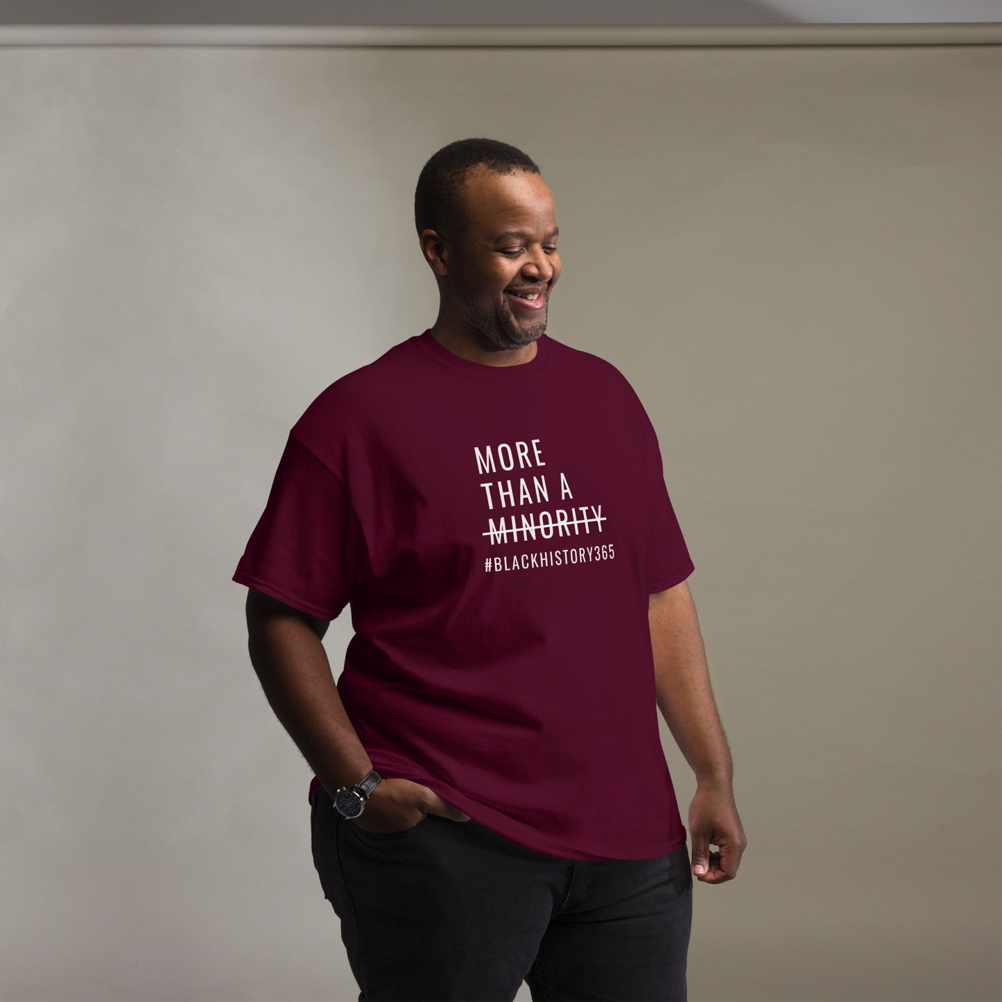 MTAM - Black History 365 Tee - Unisex Classic Fit, 100% Cotton, Comfortable, Pre-Shrunk, Regular Fit