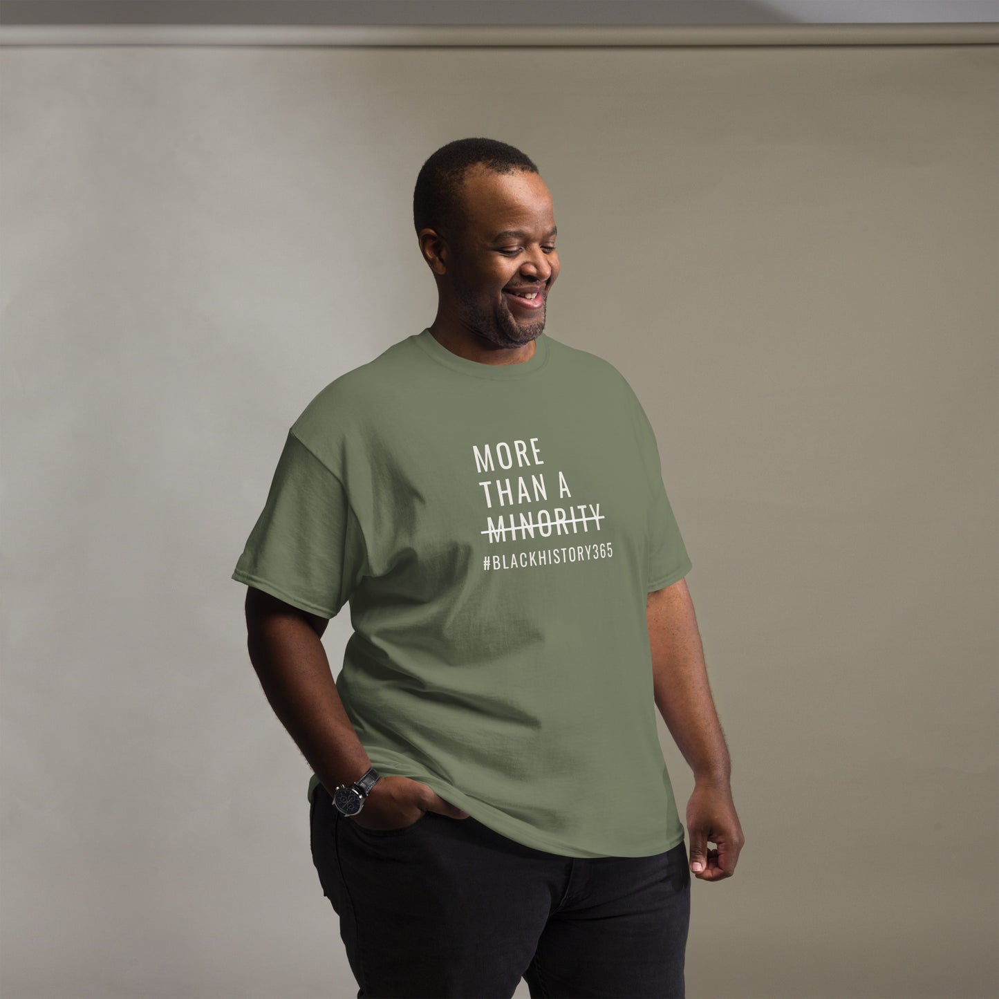 MTAM - Black History 365 Tee - Unisex Classic Fit, 100% Cotton, Comfortable, Pre-Shrunk, Regular Fit