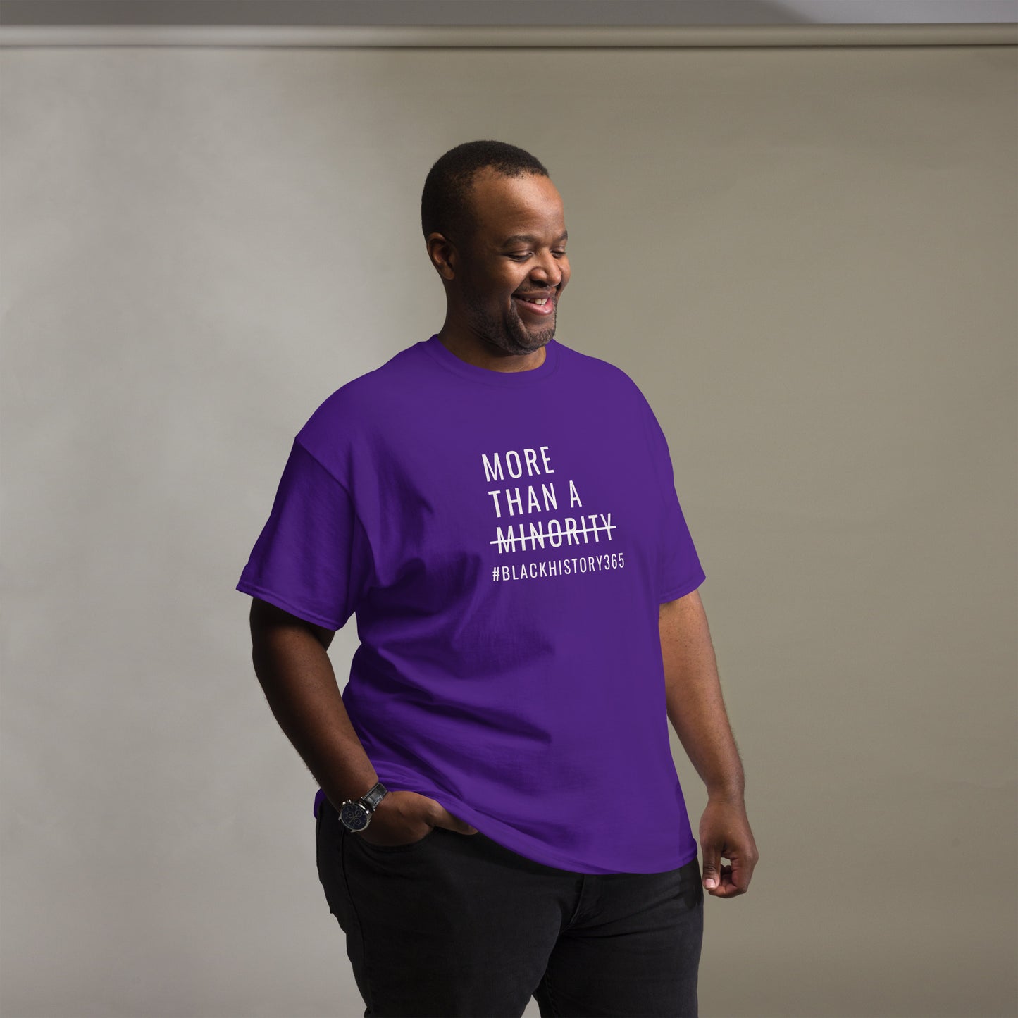 MTAM - Black History 365 Tee - Unisex Classic Fit, 100% Cotton, Comfortable, Pre-Shrunk, Regular Fit