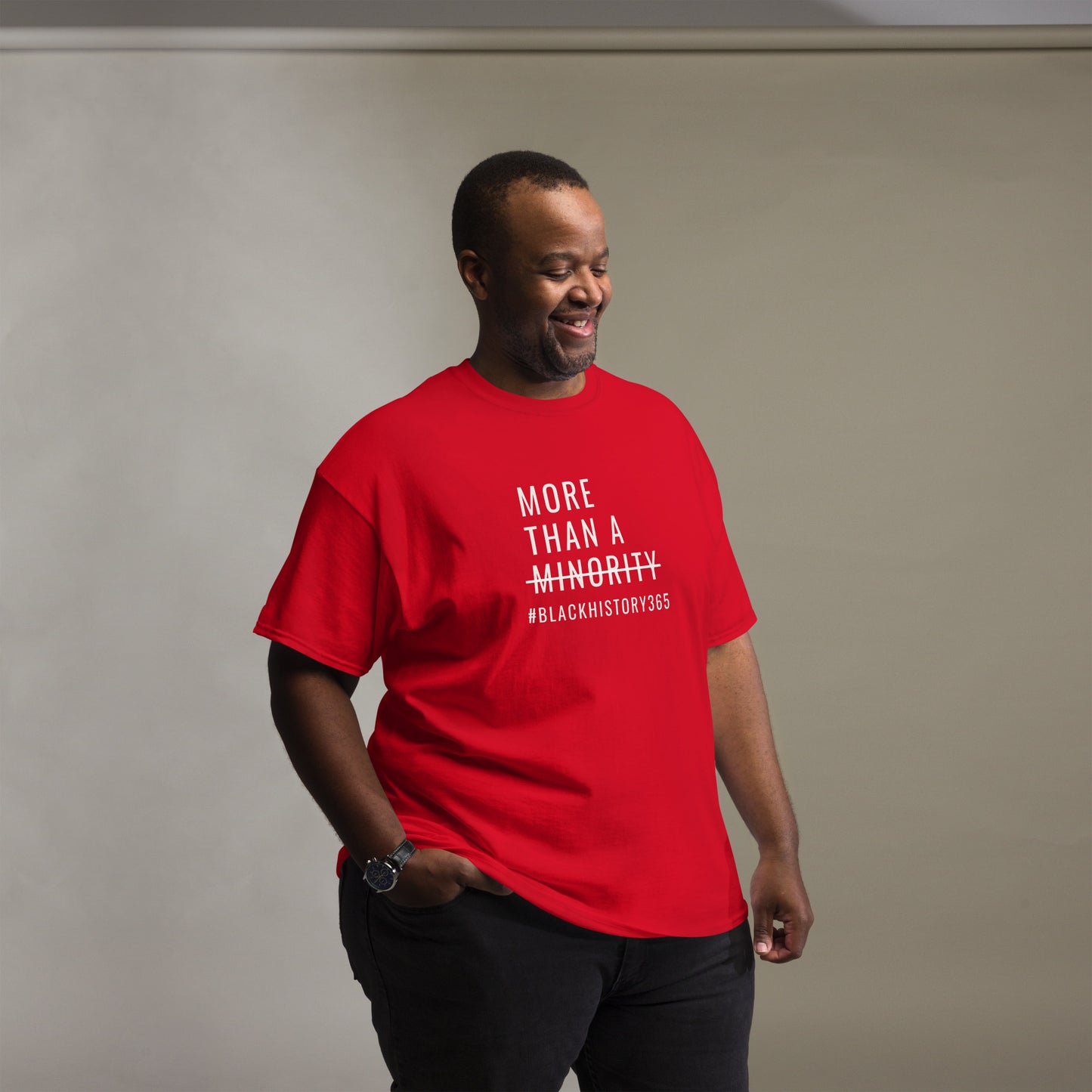 MTAM - Black History 365 Tee - Unisex Classic Fit, 100% Cotton, Comfortable, Pre-Shrunk, Regular Fit