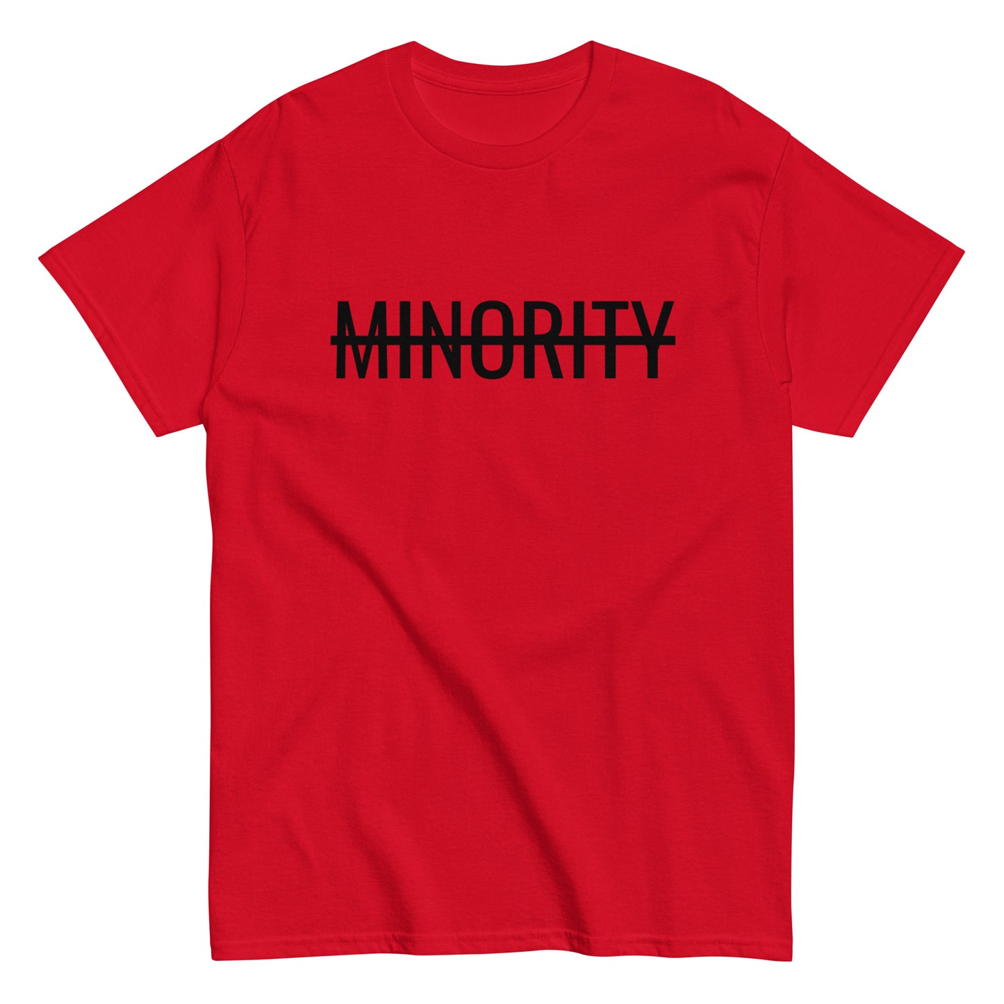 MTAM - Not A Minority + Valuable Back Tee Black Text - 100% cotton, Comfortable Lightweight Men's classic tee