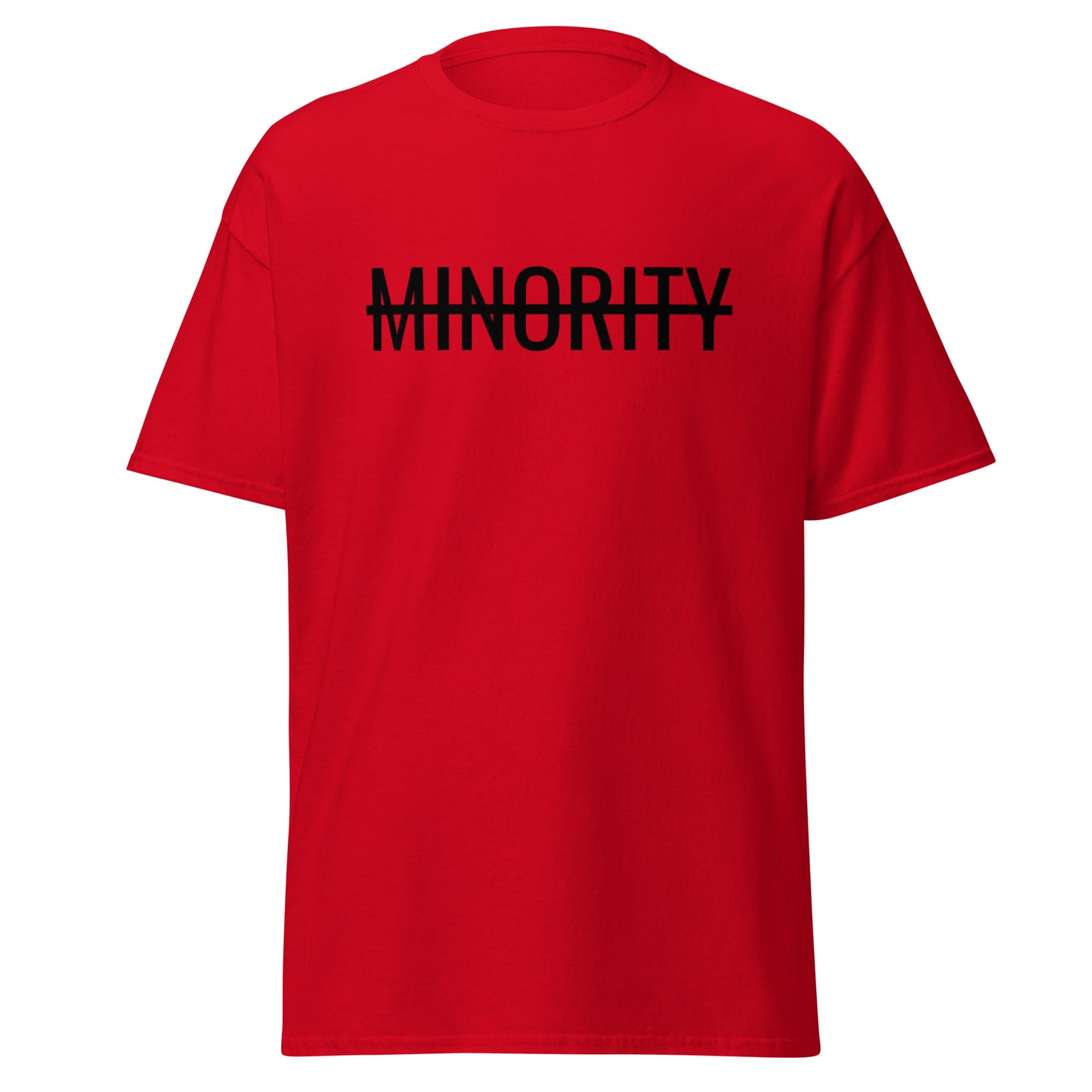MTAM - Not A Minority + Valuable Back Tee Black Text - 100% cotton, Comfortable Lightweight Men's classic tee