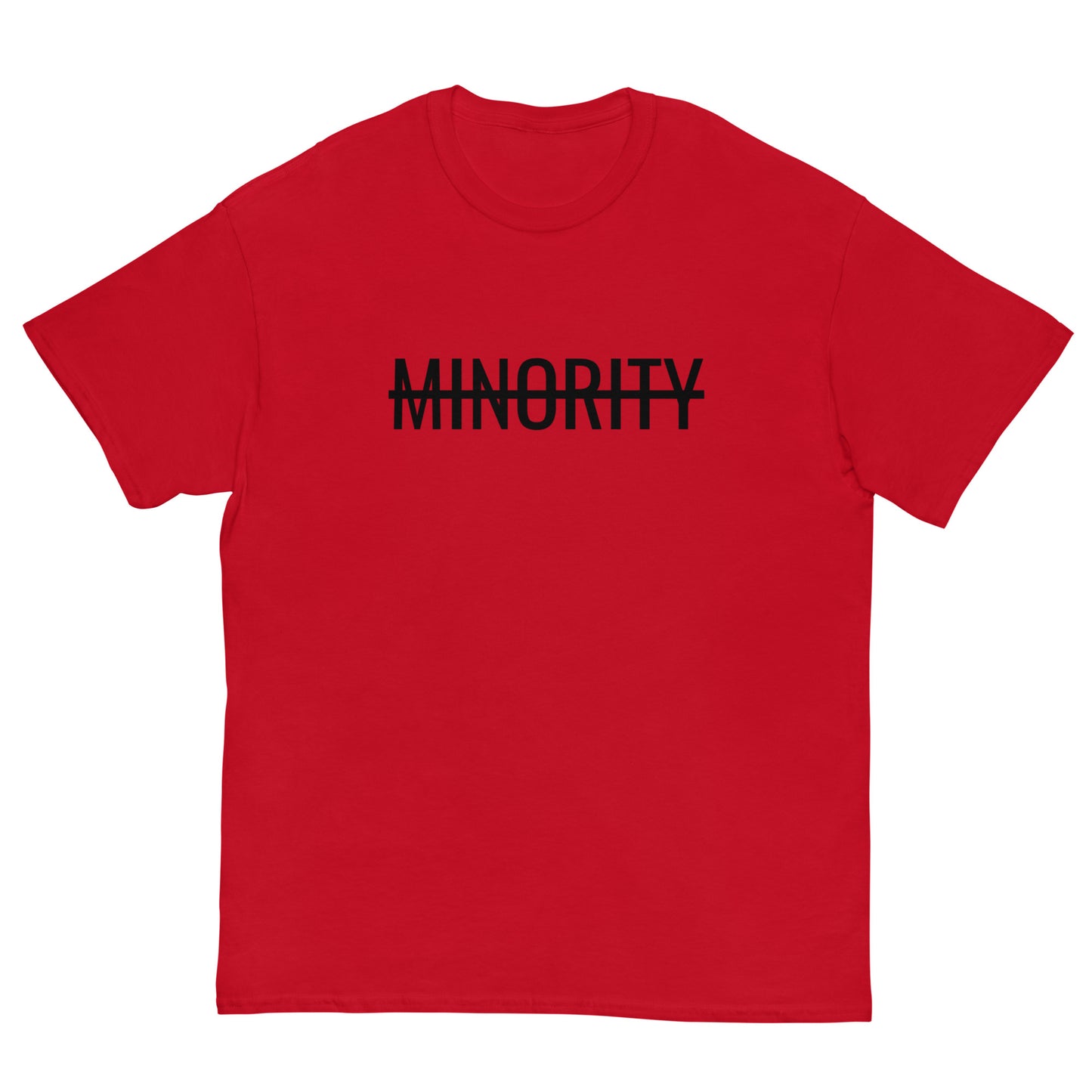 MTAM - Not A Minority + Valuable Back Tee Black Text - 100% cotton, Comfortable Lightweight Men's classic tee