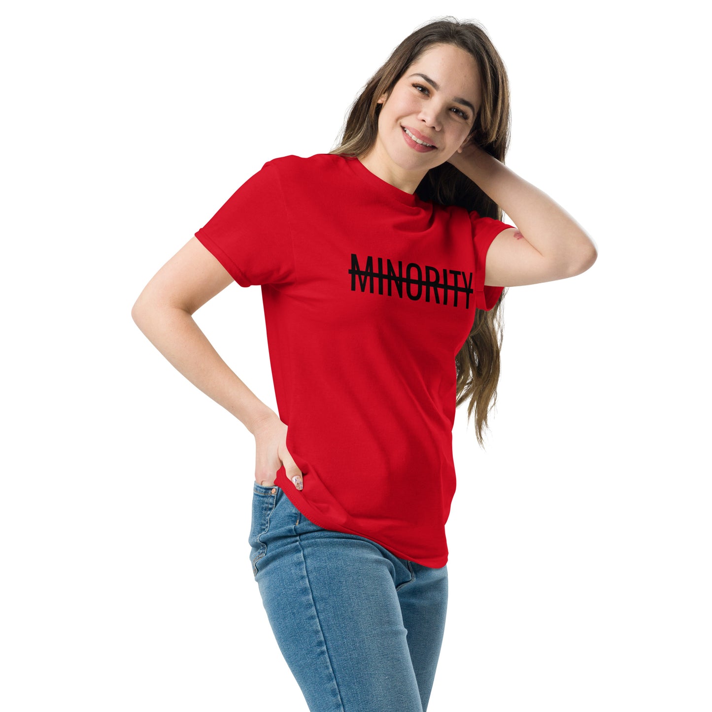 MTAM - Not A Minority + Valuable Back Tee Black Text - 100% cotton, Comfortable Lightweight Men's classic tee