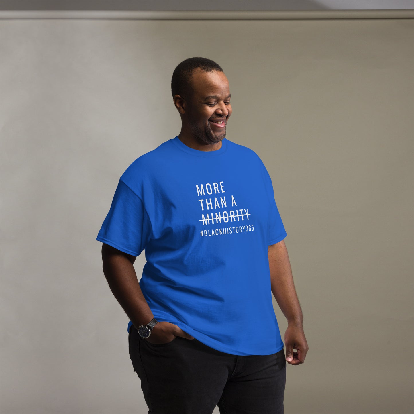 MTAM - Black History 365 Tee - Unisex Classic Fit, 100% Cotton, Comfortable, Pre-Shrunk, Regular Fit