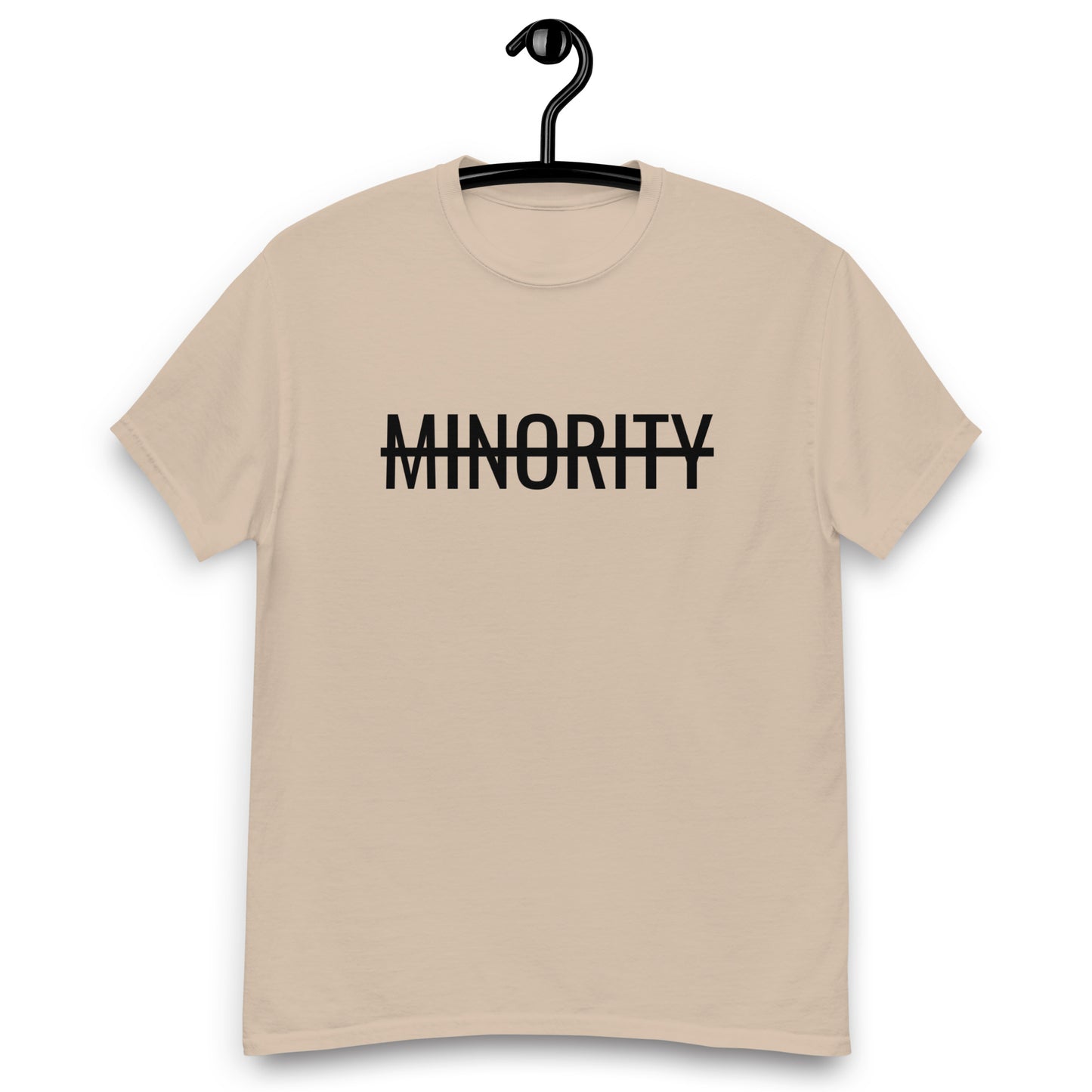 MTAM - Not A Minority + Valuable Back Tee Black Text - 100% cotton, Comfortable Lightweight Men's classic tee