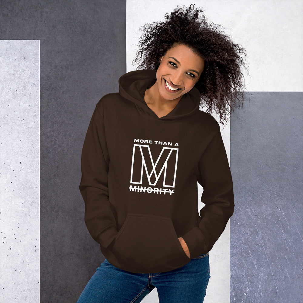 MTAM - Logog Unisex Hoodie (White Text) - Soft, Smooth, Stylish, Cozy, Pre-Shrunk Cotton, Polyester