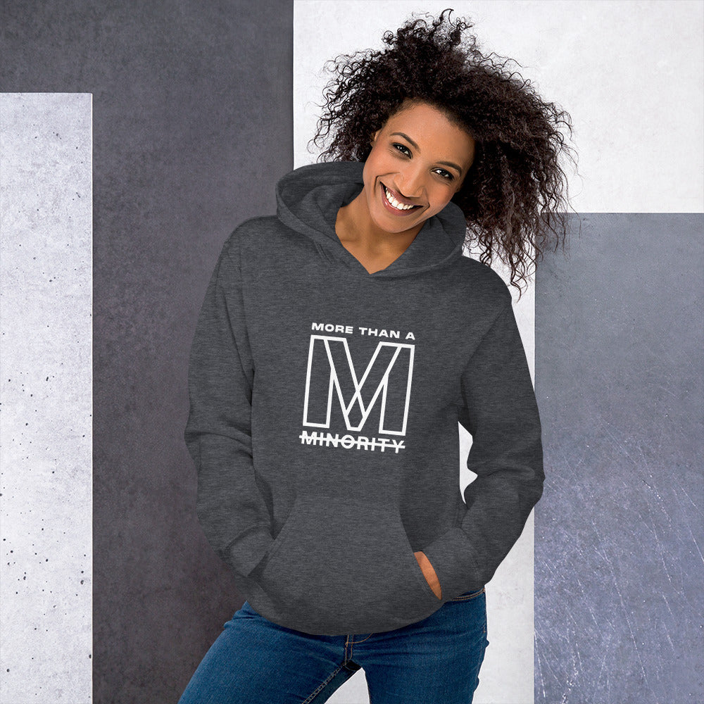 MTAM - Logog Unisex Hoodie (White Text) - Soft, Smooth, Stylish, Cozy, Pre-Shrunk Cotton, Polyester