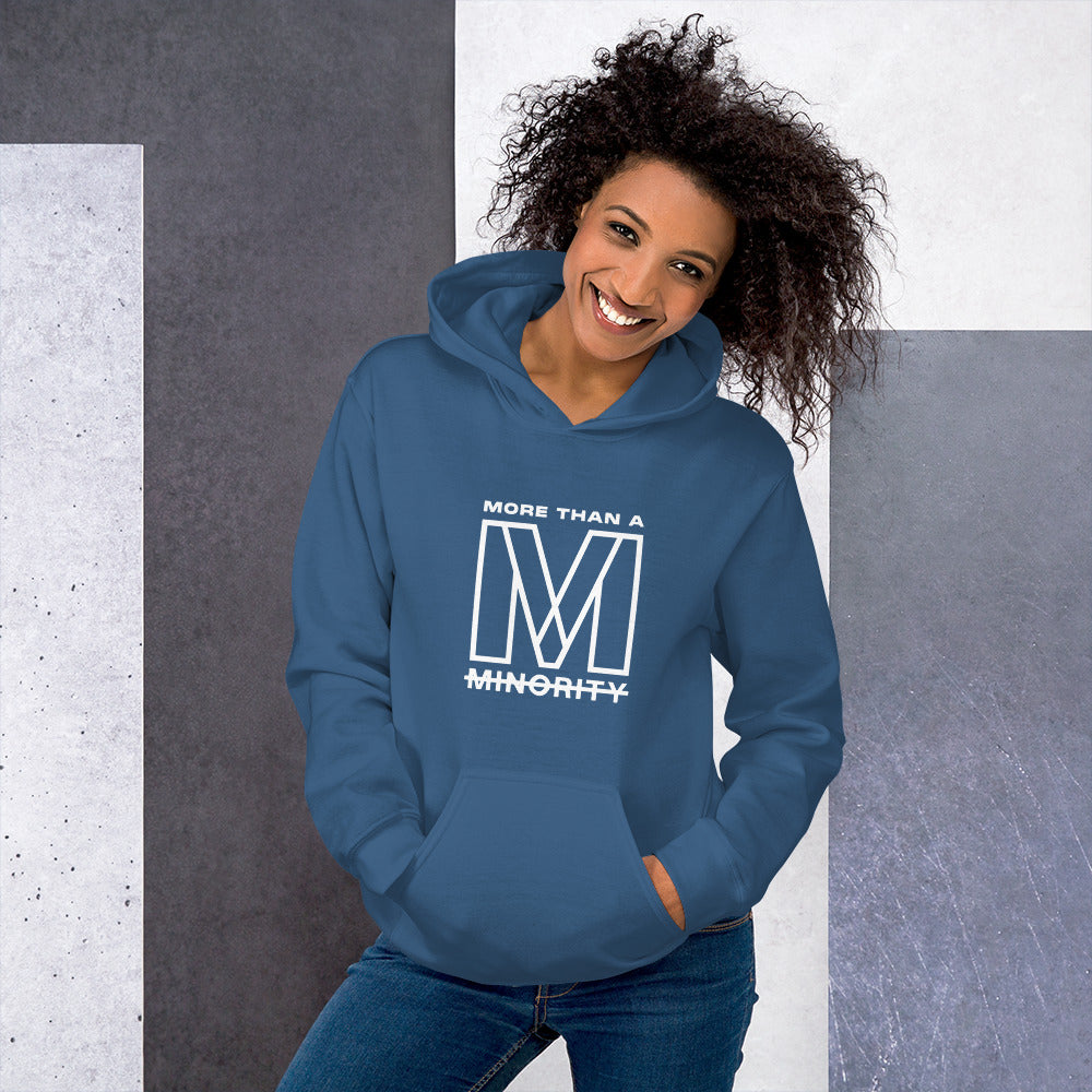 MTAM - Logog Unisex Hoodie (White Text) - Soft, Smooth, Stylish, Cozy, Pre-Shrunk Cotton, Polyester