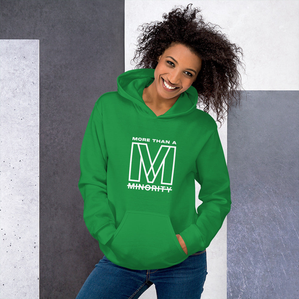 MTAM - Logog Unisex Hoodie (White Text) - Soft, Smooth, Stylish, Cozy, Pre-Shrunk Cotton, Polyester