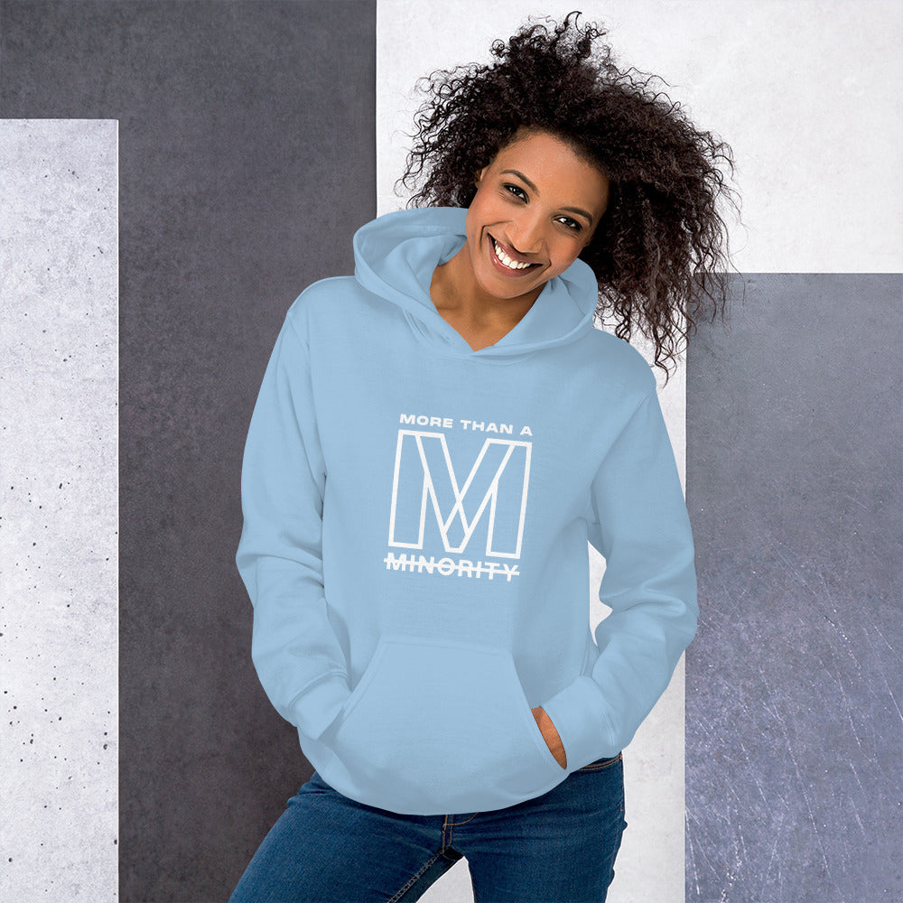 MTAM - Logog Unisex Hoodie (White Text) - Soft, Smooth, Stylish, Cozy, Pre-Shrunk Cotton, Polyester