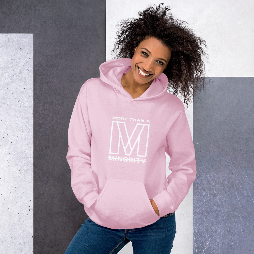 MTAM - Logog Unisex Hoodie (White Text) - Soft, Smooth, Stylish, Cozy, Pre-Shrunk Cotton, Polyester