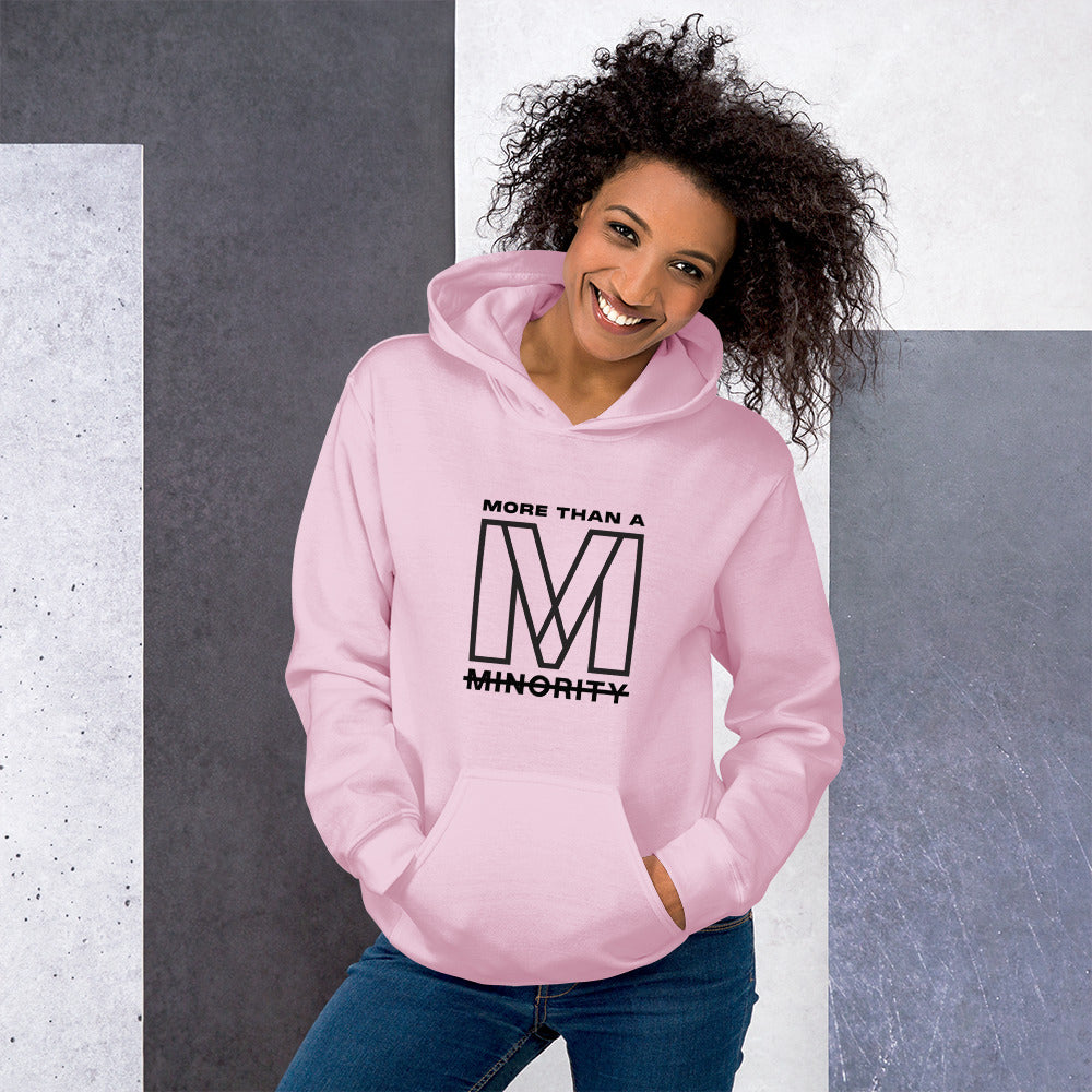 MTAM - Logo Unisex Hoodie (Black Text) - Soft, Smooth, Stylish, Cozy, Pre-Shrunk Cotton, Polyester