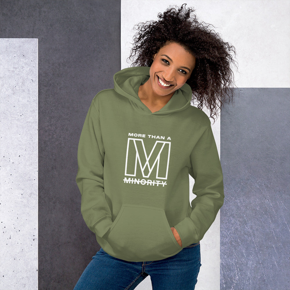 MTAM - Logog Unisex Hoodie (White Text) - Soft, Smooth, Stylish, Cozy, Pre-Shrunk Cotton, Polyester