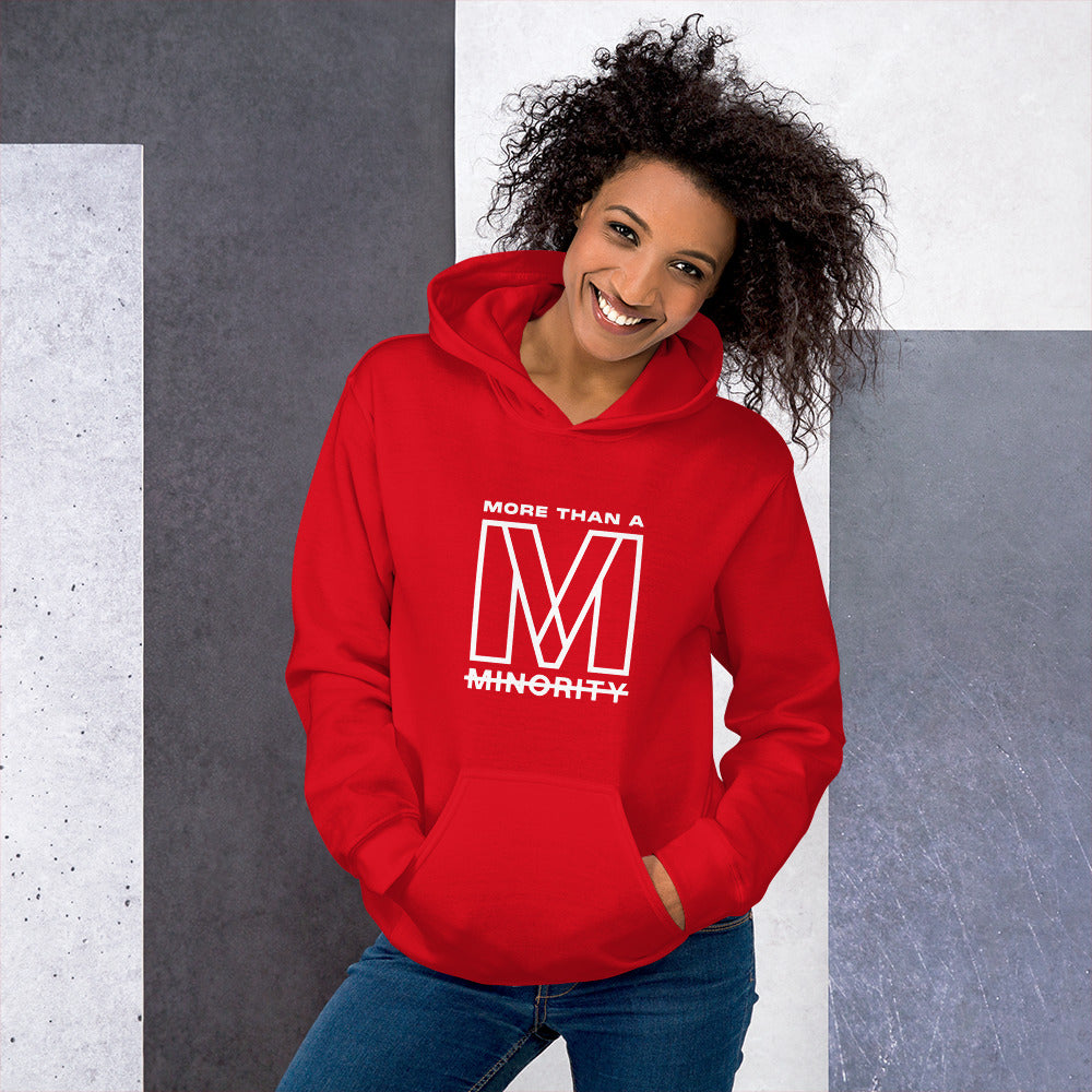 MTAM - Logog Unisex Hoodie (White Text) - Soft, Smooth, Stylish, Cozy, Pre-Shrunk Cotton, Polyester
