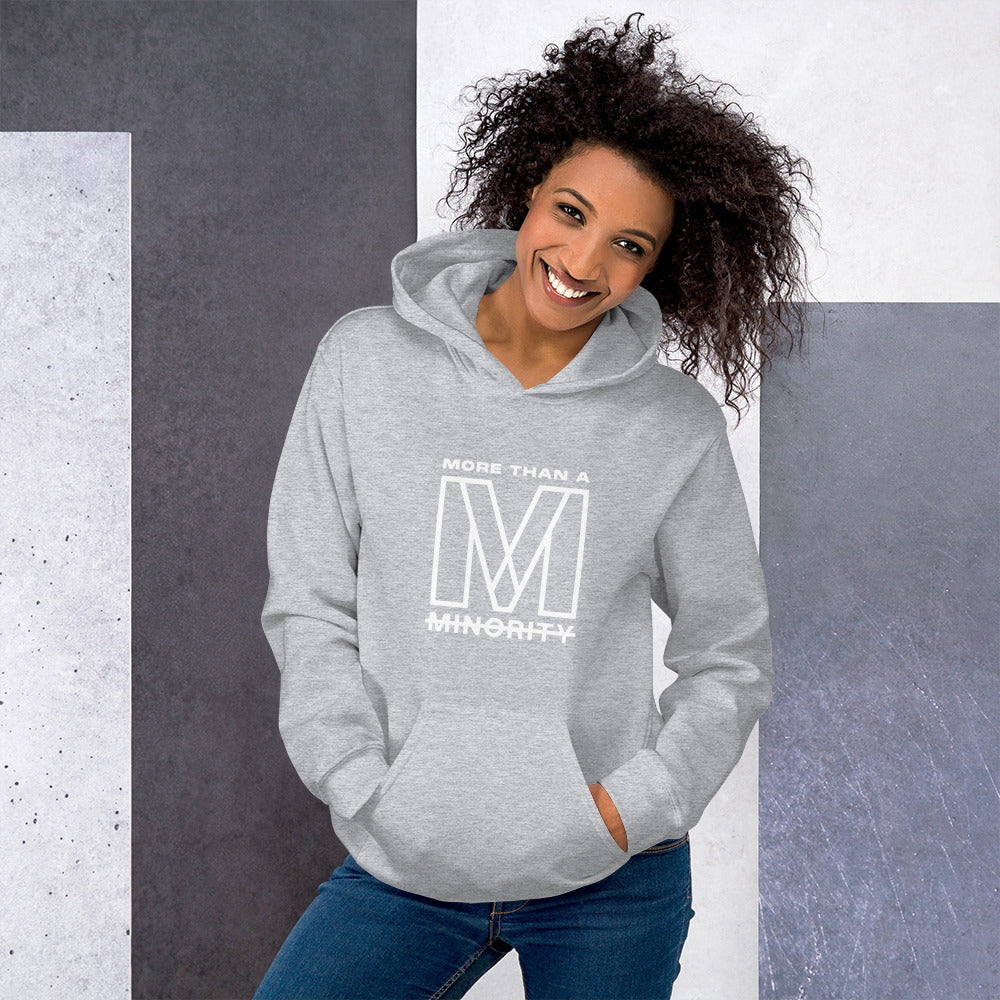 MTAM - Logog Unisex Hoodie (White Text) - Soft, Smooth, Stylish, Cozy, Pre-Shrunk Cotton, Polyester