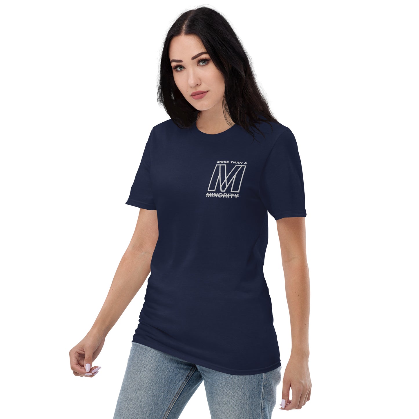 MTAM - More Than A Minority Embroidered Logo + Warning: Valuable Handle With Care Tee - Multiple Color, 100% Cotton, Multiple Colors, Trendy Unisex Streetwear T-Shirt