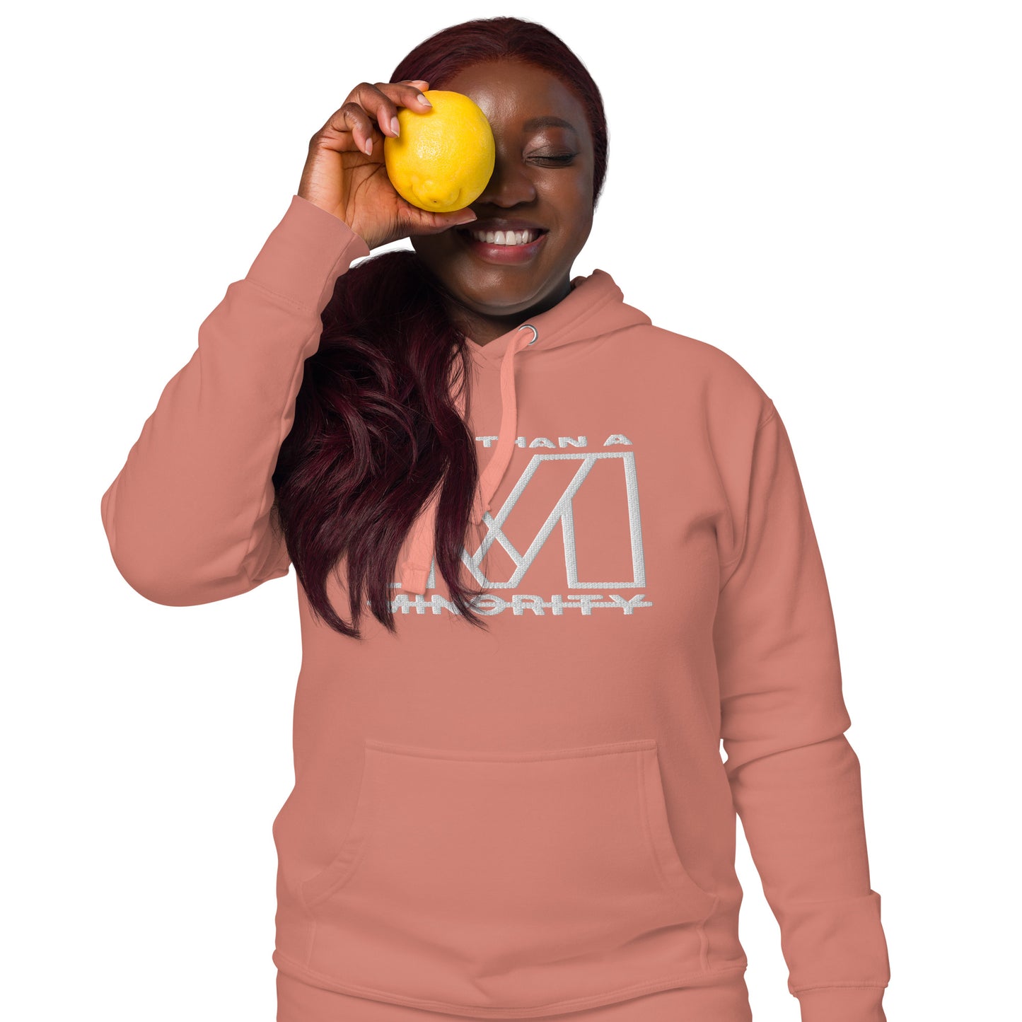MTAM - More Than A Minority Embroidered Logo + Valuable Hoodie - Ultra-Soft, Stylish, and Warm with Valuable Back Patch - Premium Streetwear