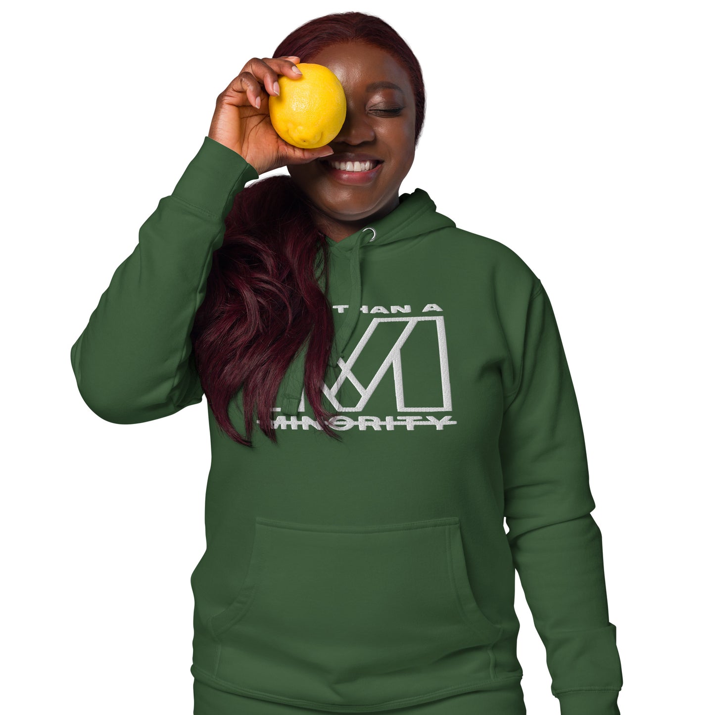 MTAM - More Than A Minority Embroidered Logo + Valuable Hoodie - Ultra-Soft, Stylish, and Warm with Valuable Back Patch - Premium Streetwear