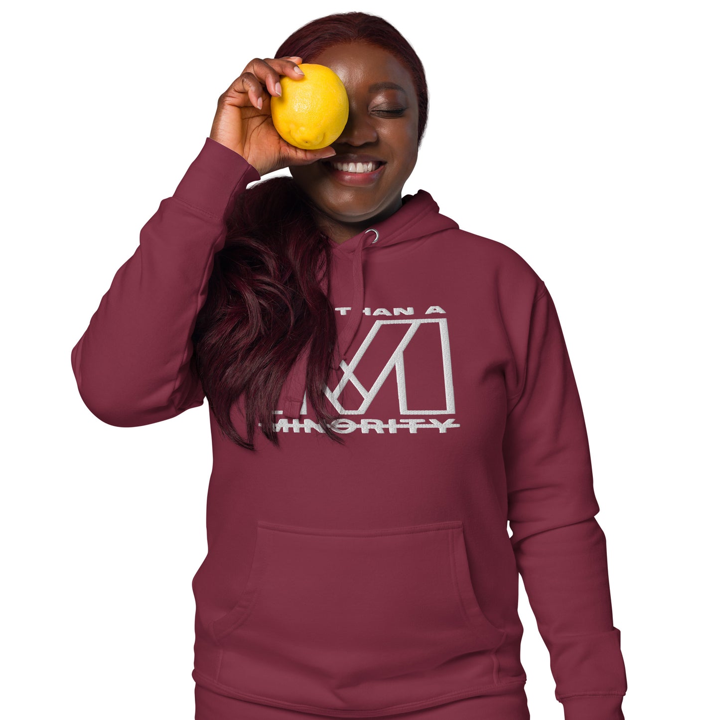 MTAM - More Than A Minority Embroidered Logo + Valuable Hoodie - Ultra-Soft, Stylish, and Warm with Valuable Back Patch - Premium Streetwear