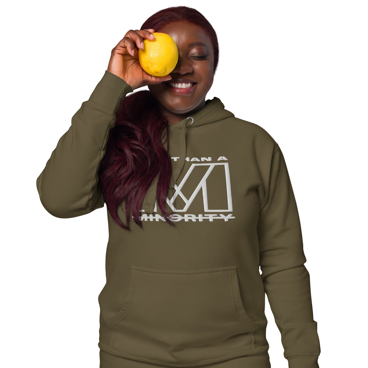 MTAM - More Than A Minority Embroidered Logo + Valuable Hoodie - Ultra-Soft, Stylish, and Warm with Valuable Back Patch - Premium Streetwear