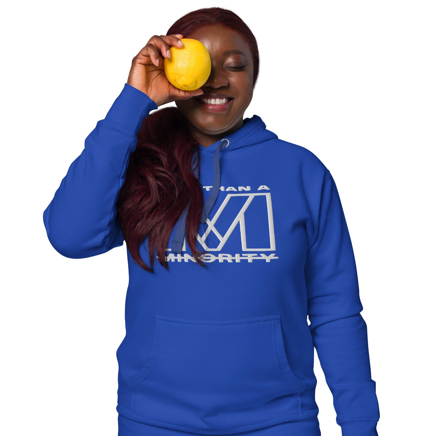 MTAM - More Than A Minority Embroidered Logo + Valuable Hoodie - Ultra-Soft, Stylish, and Warm with Valuable Back Patch - Premium Streetwear