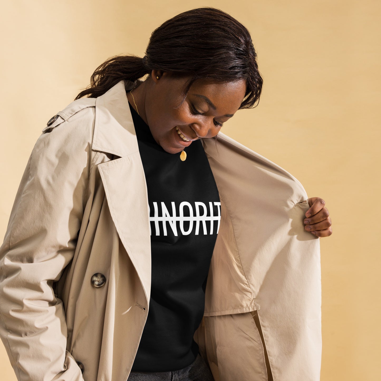 MTAM - Not A Minority Crewneck Sweatshirt - Comfortable Fleece, Side-Seamed, Cotton Blend, Valuable Back