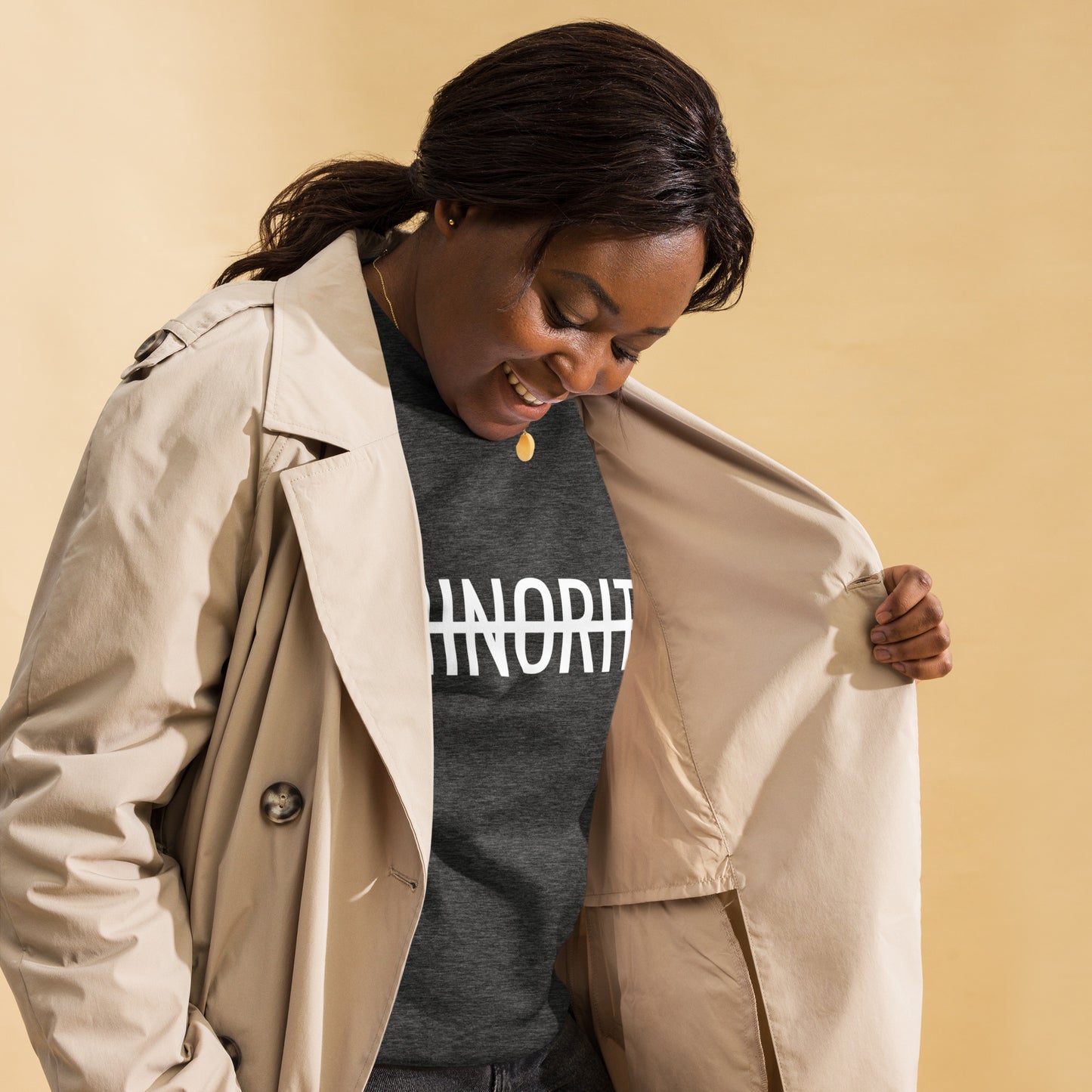 MTAM - Not A Minority Crewneck Sweatshirt - Comfortable Fleece, Side-Seamed, Cotton Blend, Valuable Back