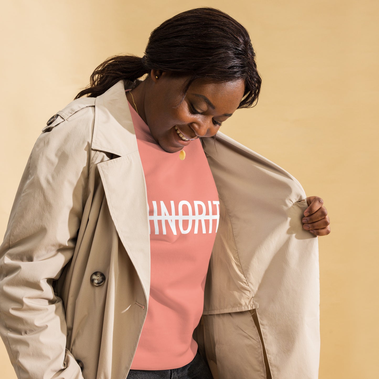 MTAM - Not A Minority Crewneck Sweatshirt - Comfortable Fleece, Side-Seamed, Cotton Blend, Valuable Back