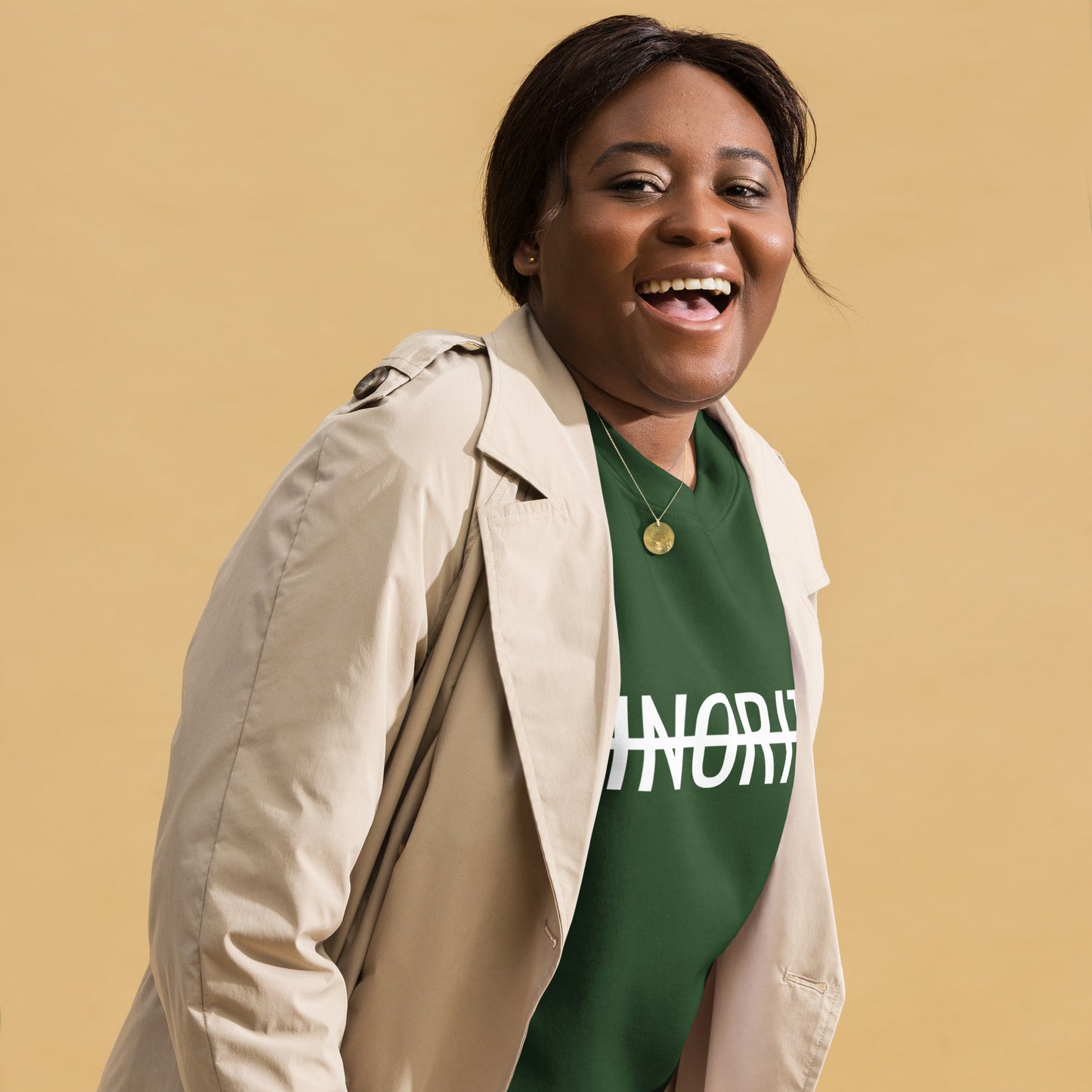 MTAM - Not A Minority Crewneck Sweatshirt - Comfortable Fleece, Side-Seamed, Cotton Blend, Valuable Back