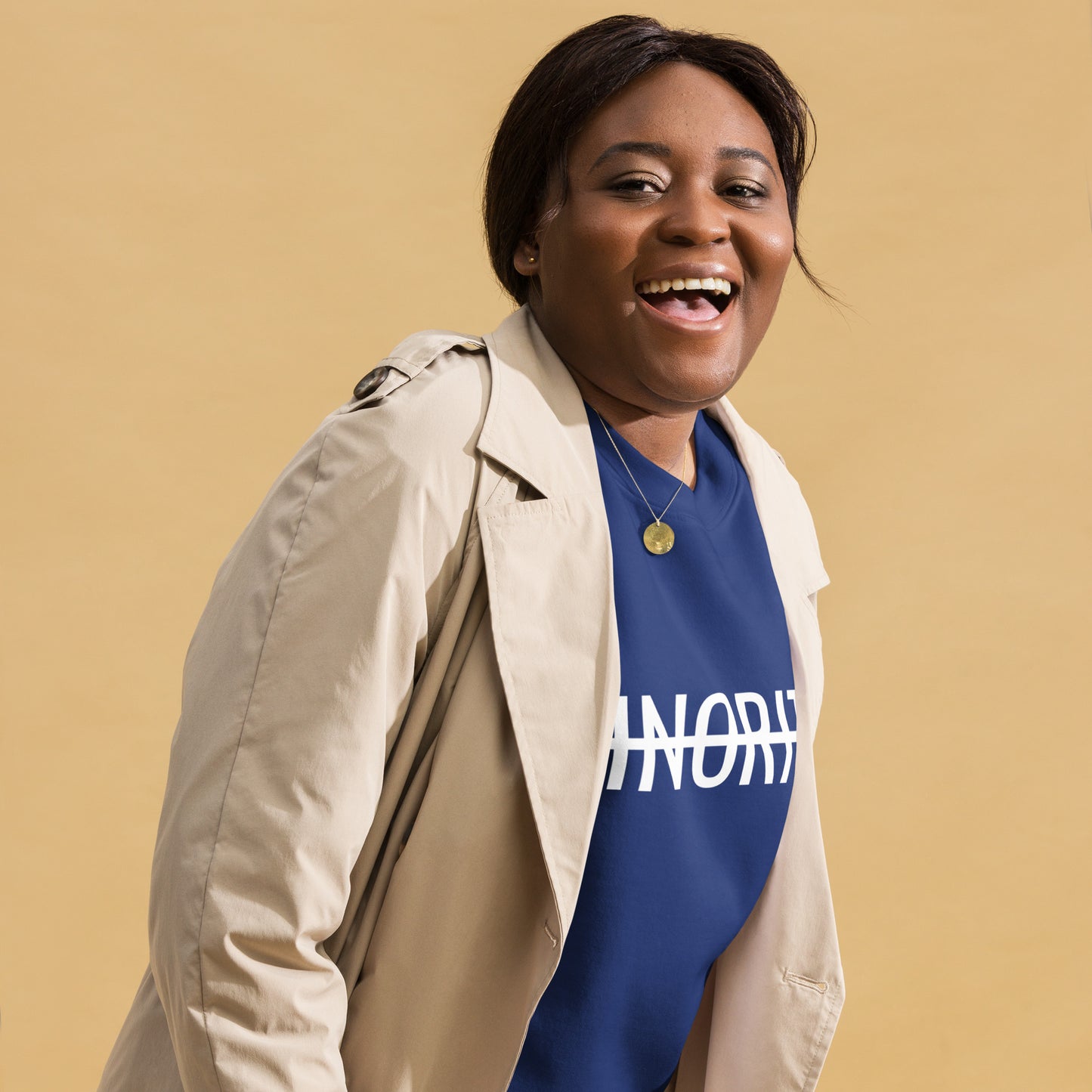 MTAM - Not A Minority Crewneck Sweatshirt - Comfortable Fleece, Side-Seamed, Cotton Blend, Valuable Back