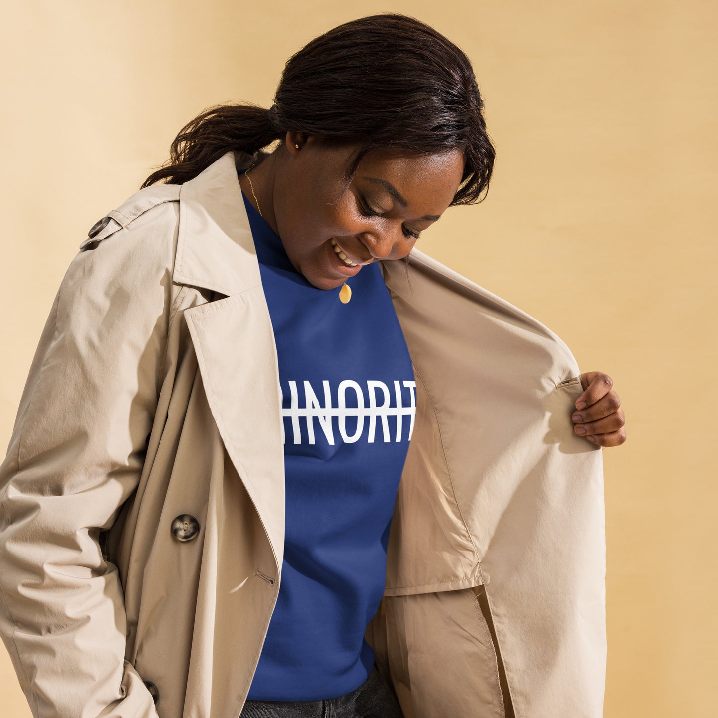 MTAM - Not A Minority Crewneck Sweatshirt - Comfortable Fleece, Side-Seamed, Cotton Blend, Valuable Back