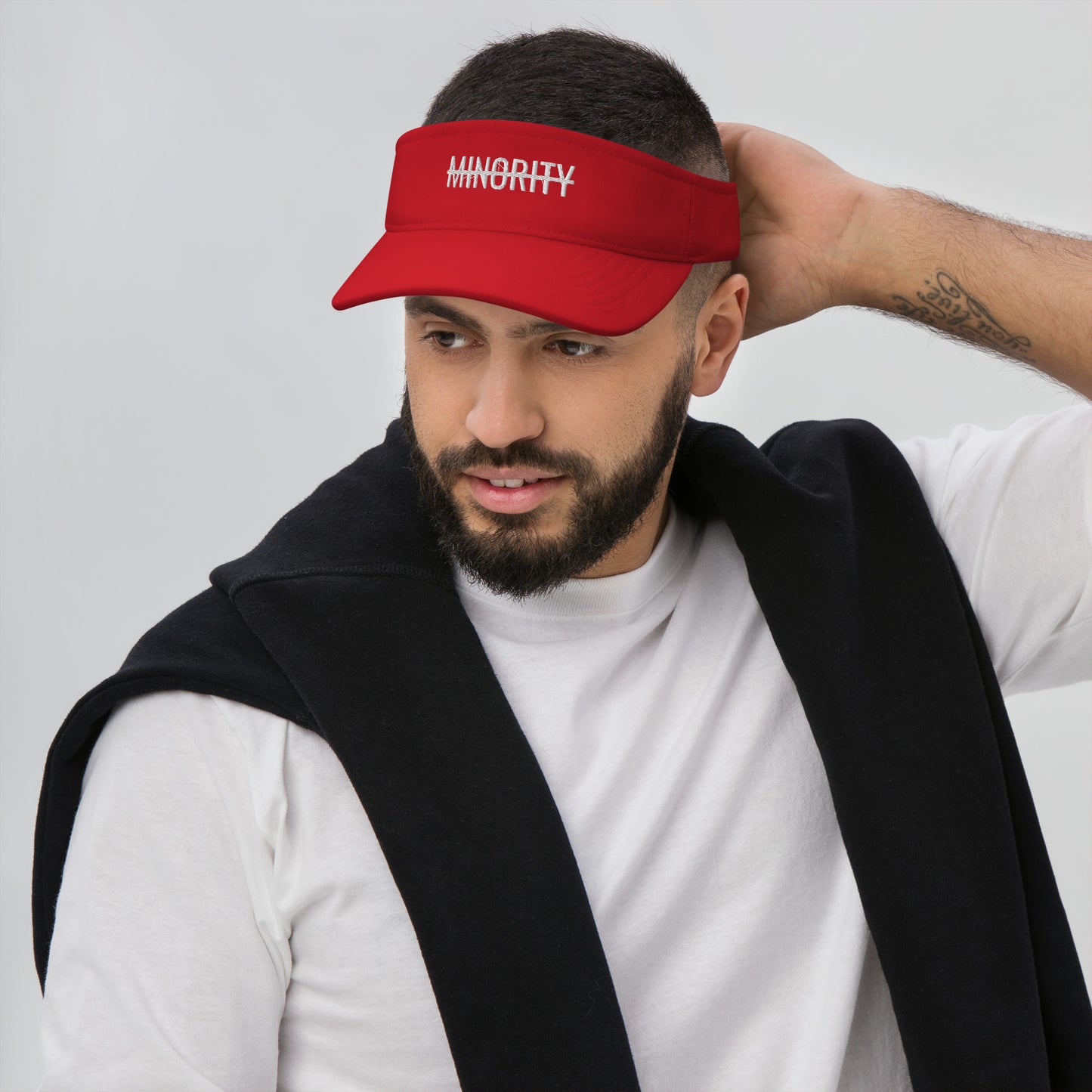 MTAM - Not A Minority Low-Profile Visor Hat with Hook & Loop Closure, Matching Undervisor, and Comfortable Fit