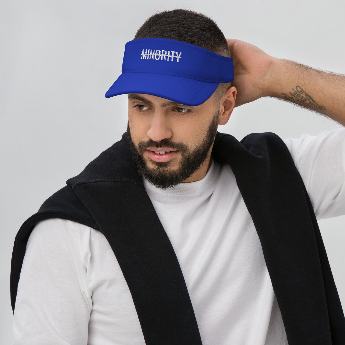 MTAM - Not A Minority Low-Profile Visor Hat with Hook & Loop Closure, Matching Undervisor, and Comfortable Fit